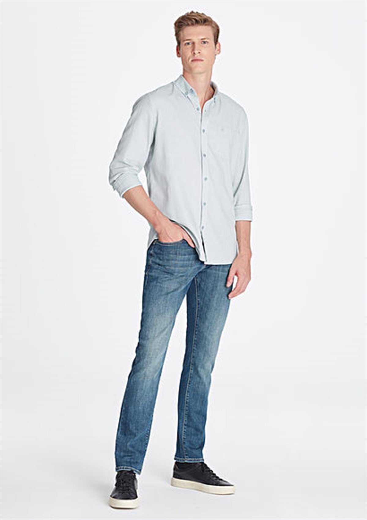 0035129620Mavi Marcus Shaded Vintage Mavi Premium Erkek Pantolon