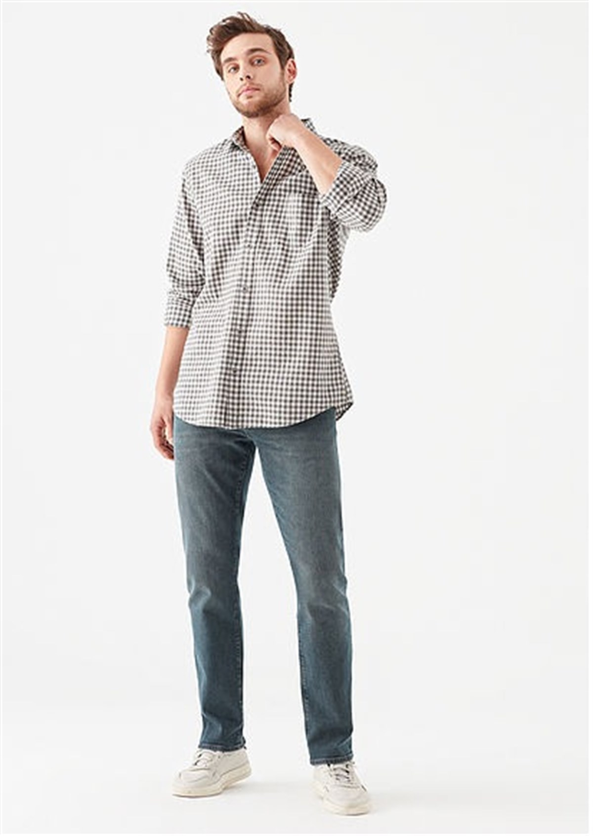 0037828186Mavi Martın Dark Foggy Shaded Mavi Black Erkek Pantolon