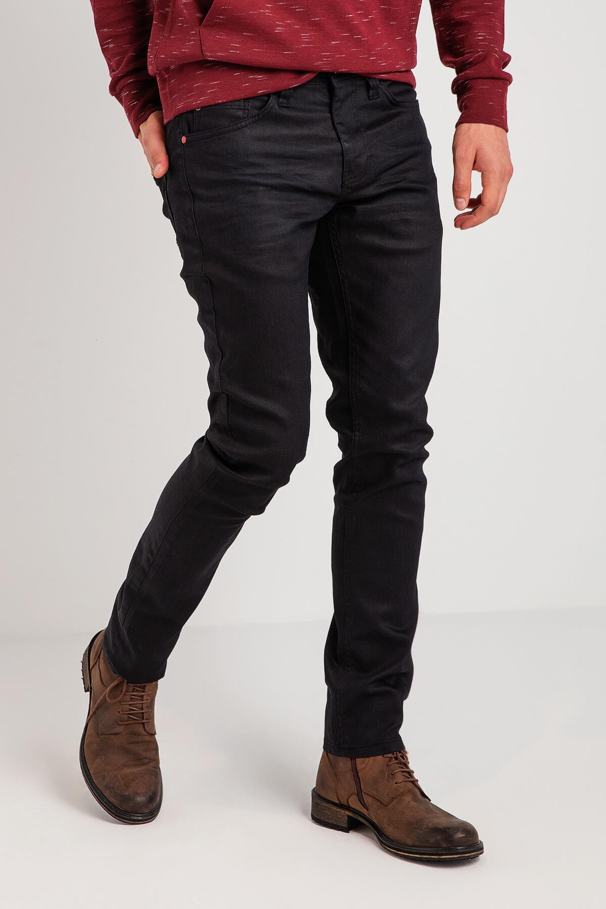 01-M00089-495NEBIMV3NEBIMV3|01-M00089-495|B08VEGAS ERKEK DENIM PANTOLON-Siyah