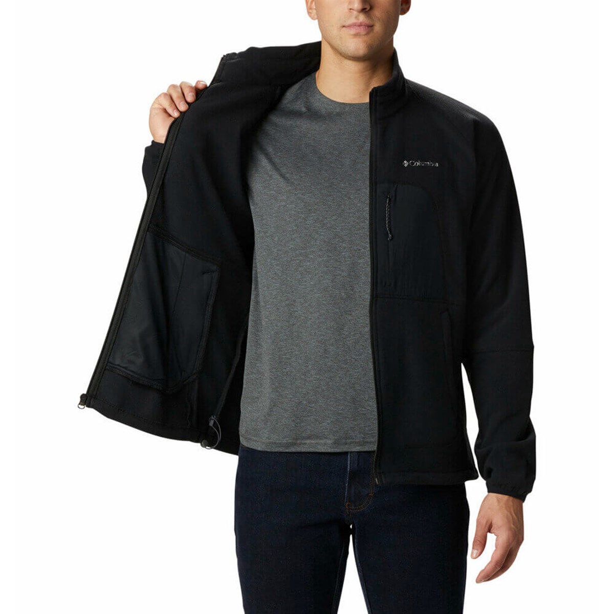 AM0781-010Columbia Rapid Expedition Erkek Tam Fermuarlı Polar