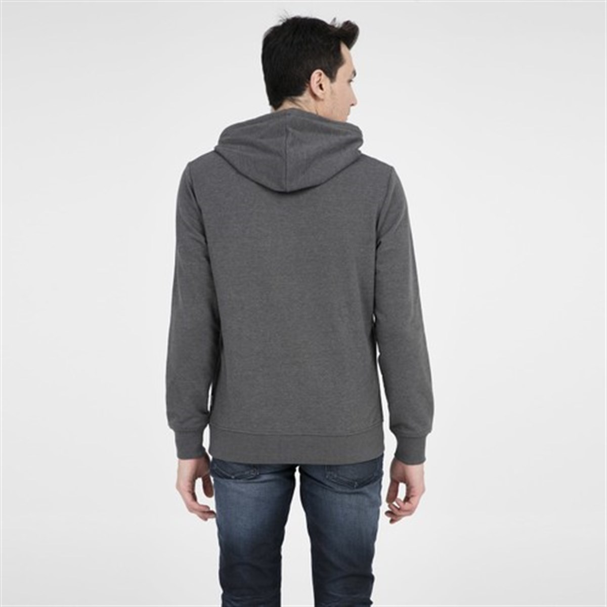 12148875NEBIMV3NEBIMV3|12148875|LightJACK & JONES JCOMONEY SWEAT HOOD WHS ERKEK SWEATSHIRT-Light Grey Melange
