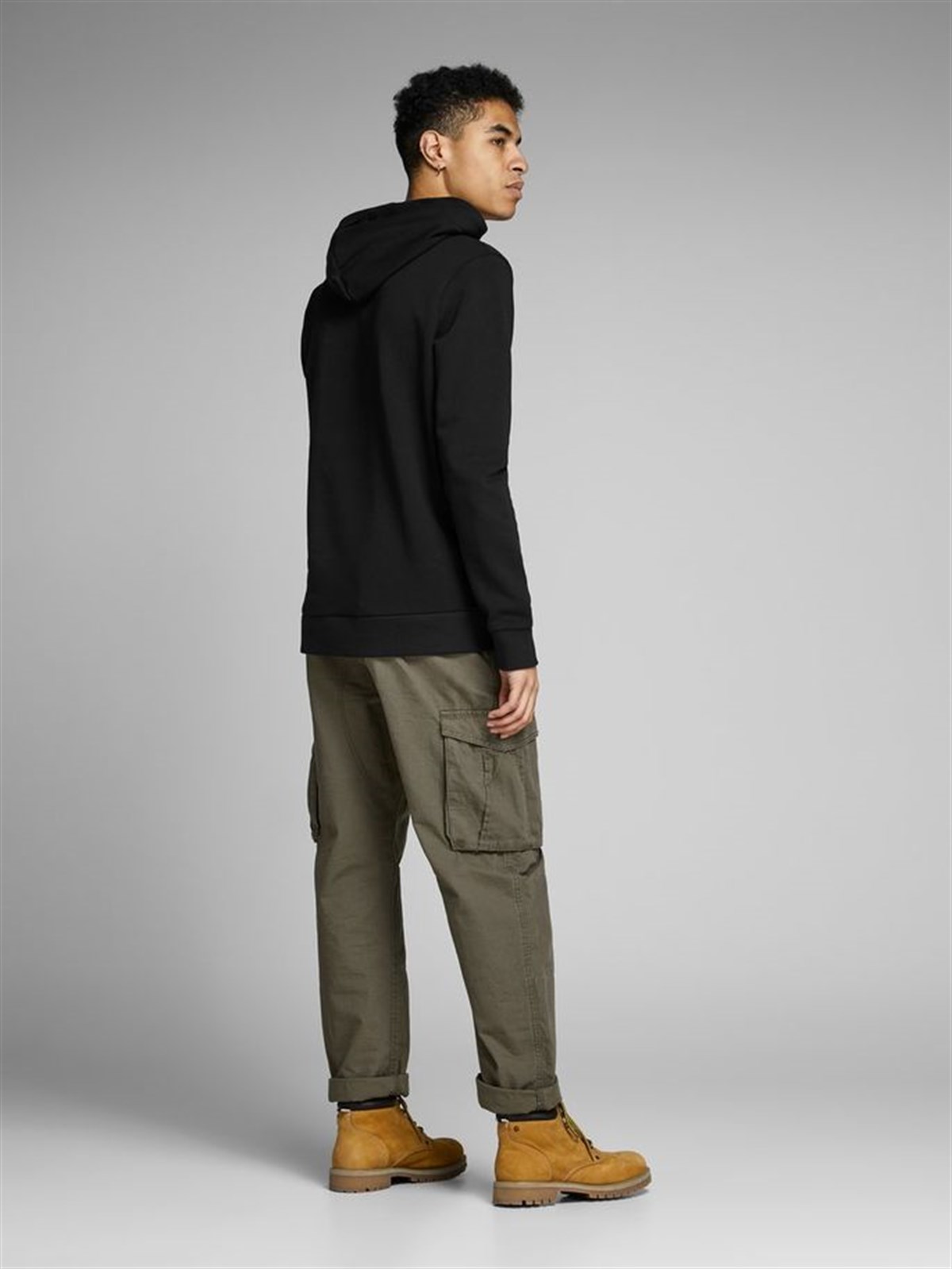 12152840NEBIMV3NEBIMV3|12152840|BlackJACK & JONES JJECORP LOGO SWEAT HOOD NOOS ERKEK SWEATSHIRT-Black