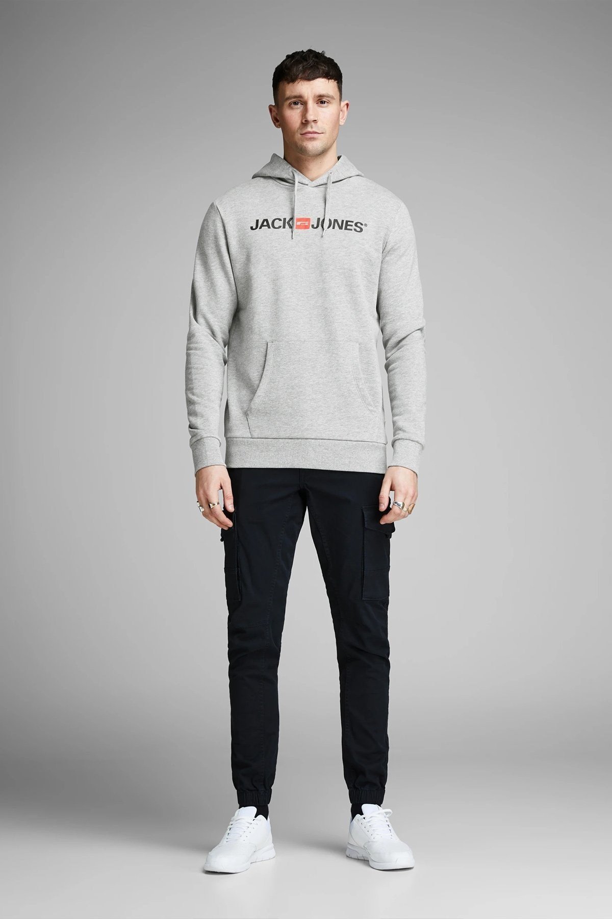 12137054Jack & Jones Jjecorp Old Logo Sweat Hood Noos Erkek Sweatshirt