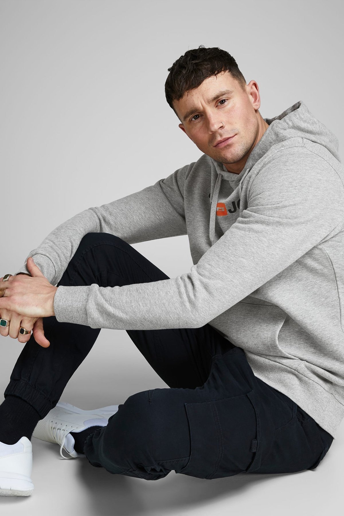 12137054Jack & Jones Jjecorp Old Logo Sweat Hood Noos Erkek Sweatshirt