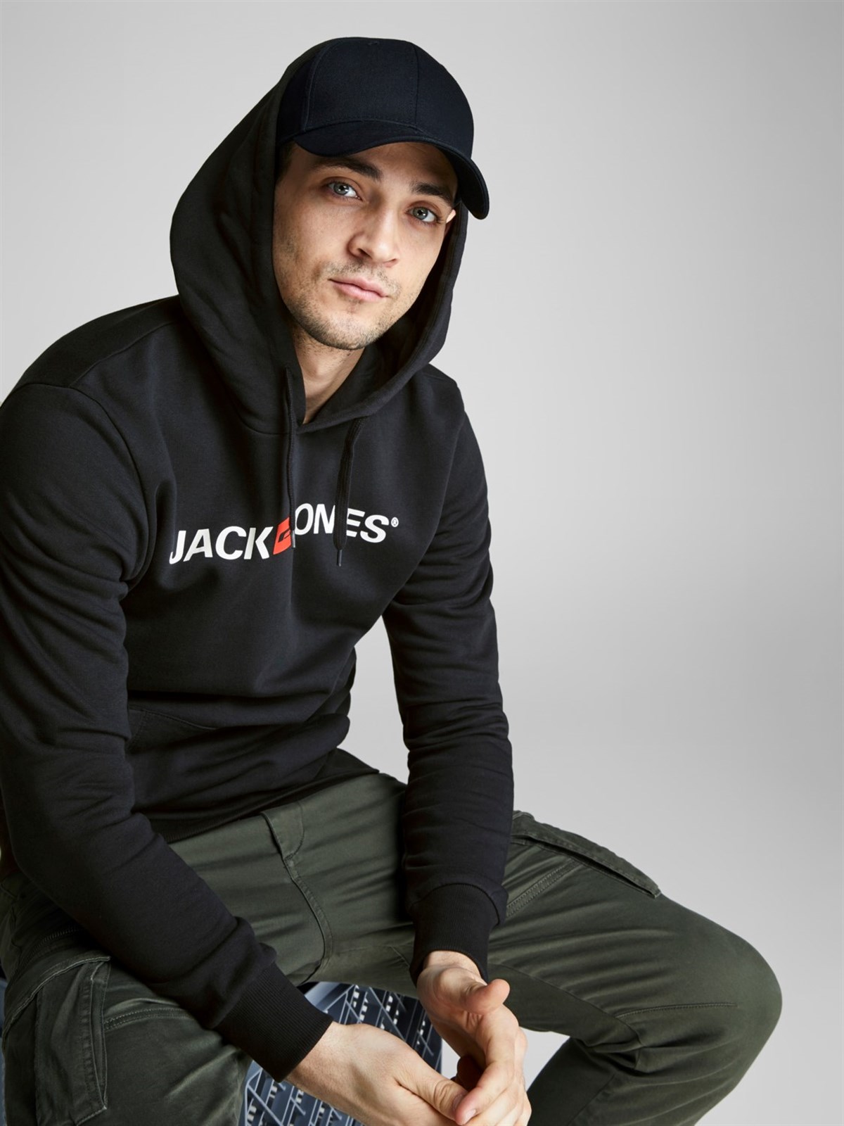 12137054Jack & Jones Jjecorp Old Logo Sweat Hood Noos Erkek Sweatshirt