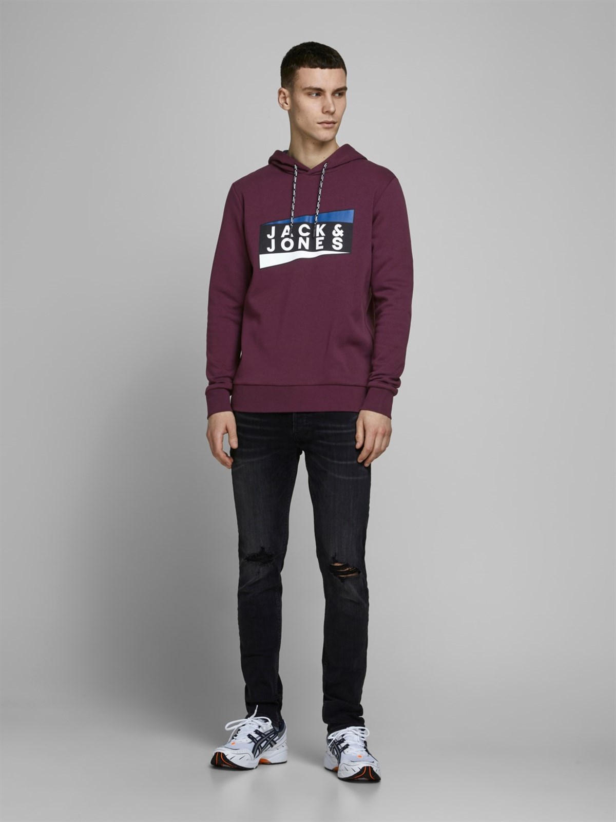 12177950Jack&Jones Jcoanton Hood Noos Erkek Sweatshirt - 12177950