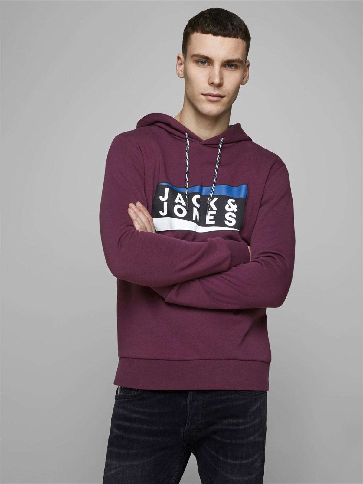 12177950Jack&Jones Jcoanton Hood Noos Erkek Sweatshirt - 12177950