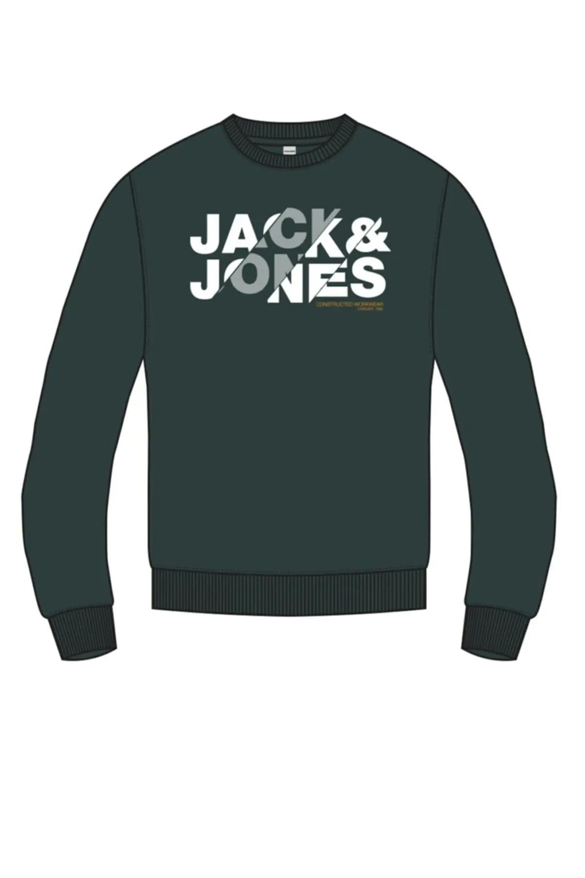 12180202Jack&Jones Jcobla Sweat Crew Neck Erkek Sweatshirt