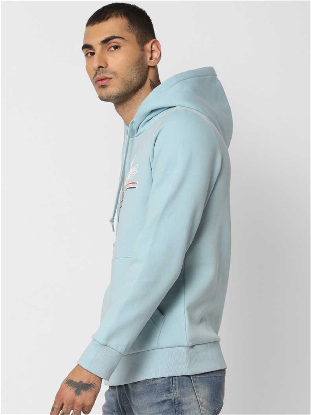 12158105Jack&Jones Jorfranco Sweat Hood Erkek Sweatshirt