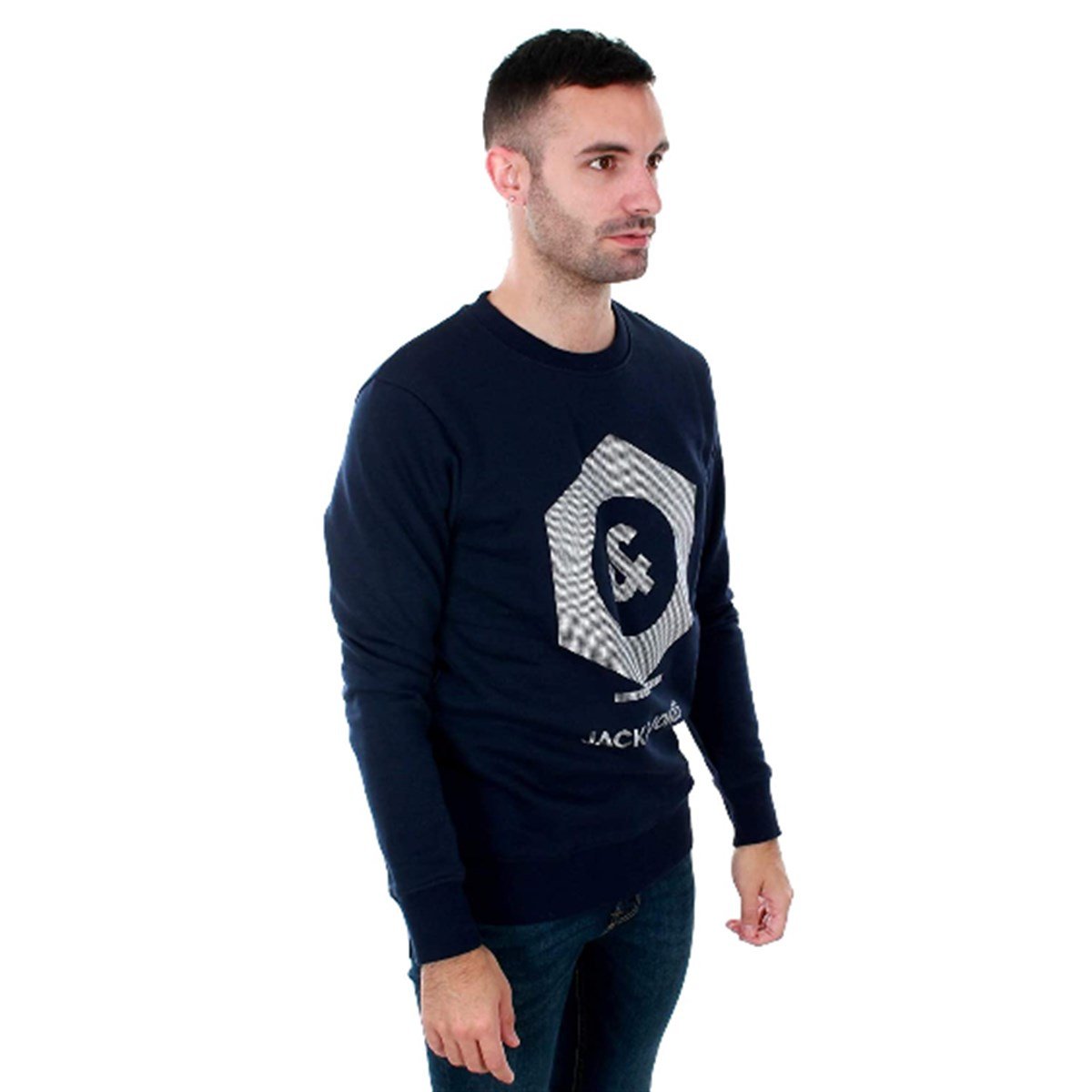 12153067Jack & Jones Jcoclo Tee Ss Crew Neck Erkek Tişört