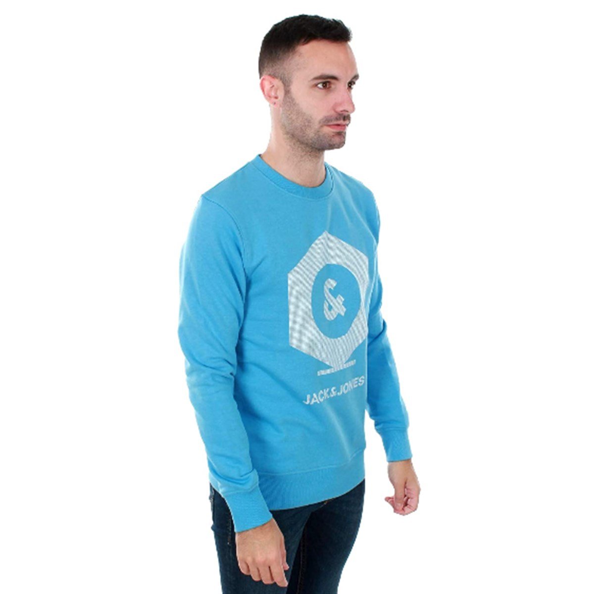 12153067Jack & Jones Jcoclo Tee Ss Crew Neck Erkek Tişört