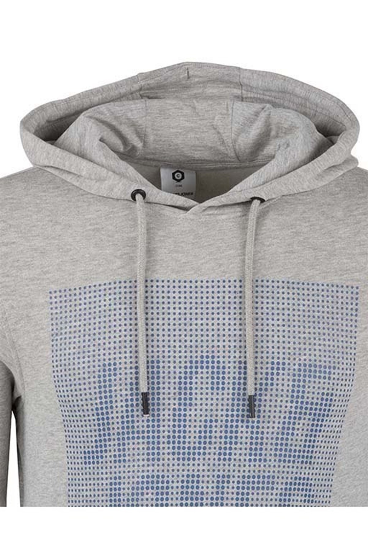 12143752NEBIMV3NEBIMV3|12143752|LightJACK & JONES JCOPIXEL SWEAT HOOD WHS ERKEK SWEATSHIRT-Light Grey Melange