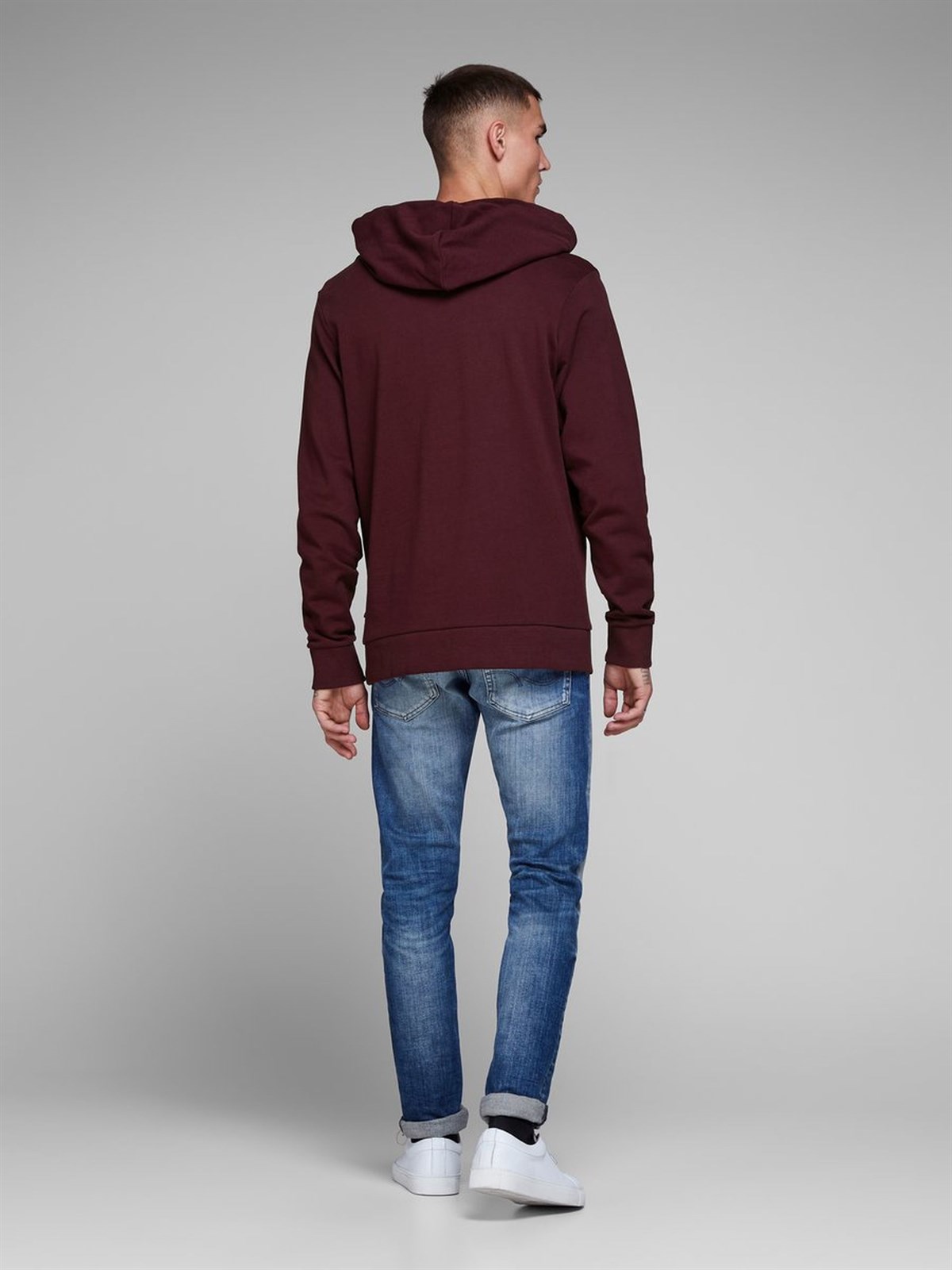 12136885NEBIMV3NEBIMV3|12136885|PortJACK & JONES JJEHOLMEN SWEAT HOOD NOOS ERKEK SWEATSHIRT-Port Royale