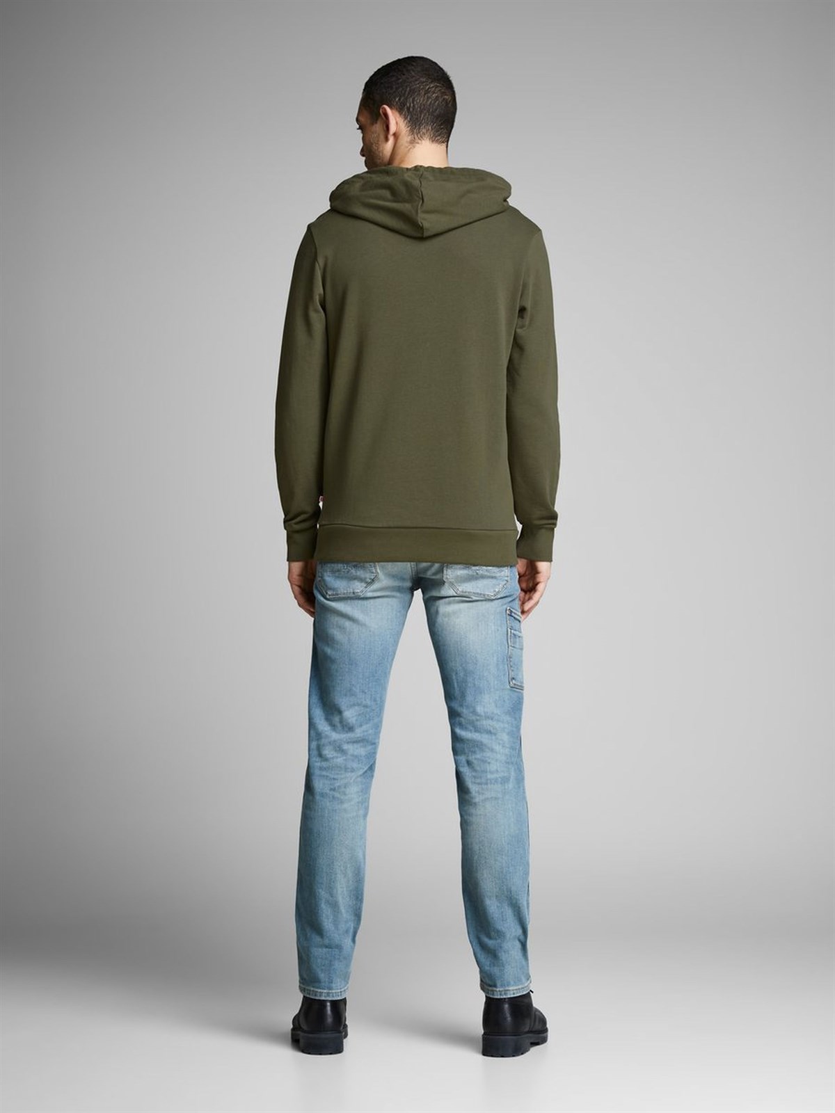12136885NEBIMV3NEBIMV3|12136885|OliveJACK & JONES JJEHOLMEN SWEAT HOOD NOOS ERKEK SWEATSHIRT-Olive Night