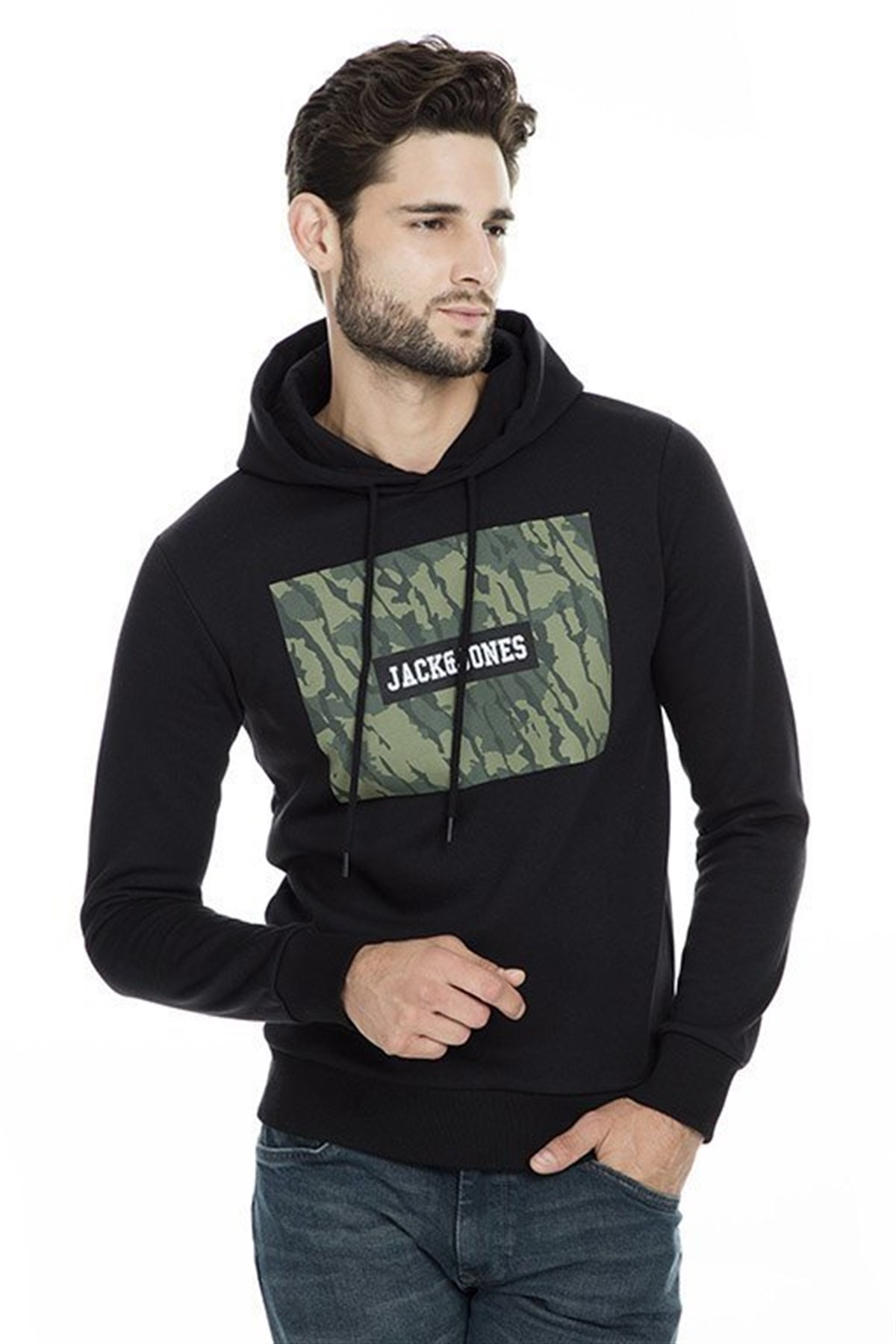 12157830NEBIMV3NEBIMV3|12157830|BlackJACK&JONES CORE JCORAIMI SWEAT HOOD ERKEK SWEATSHIRT-BLACK