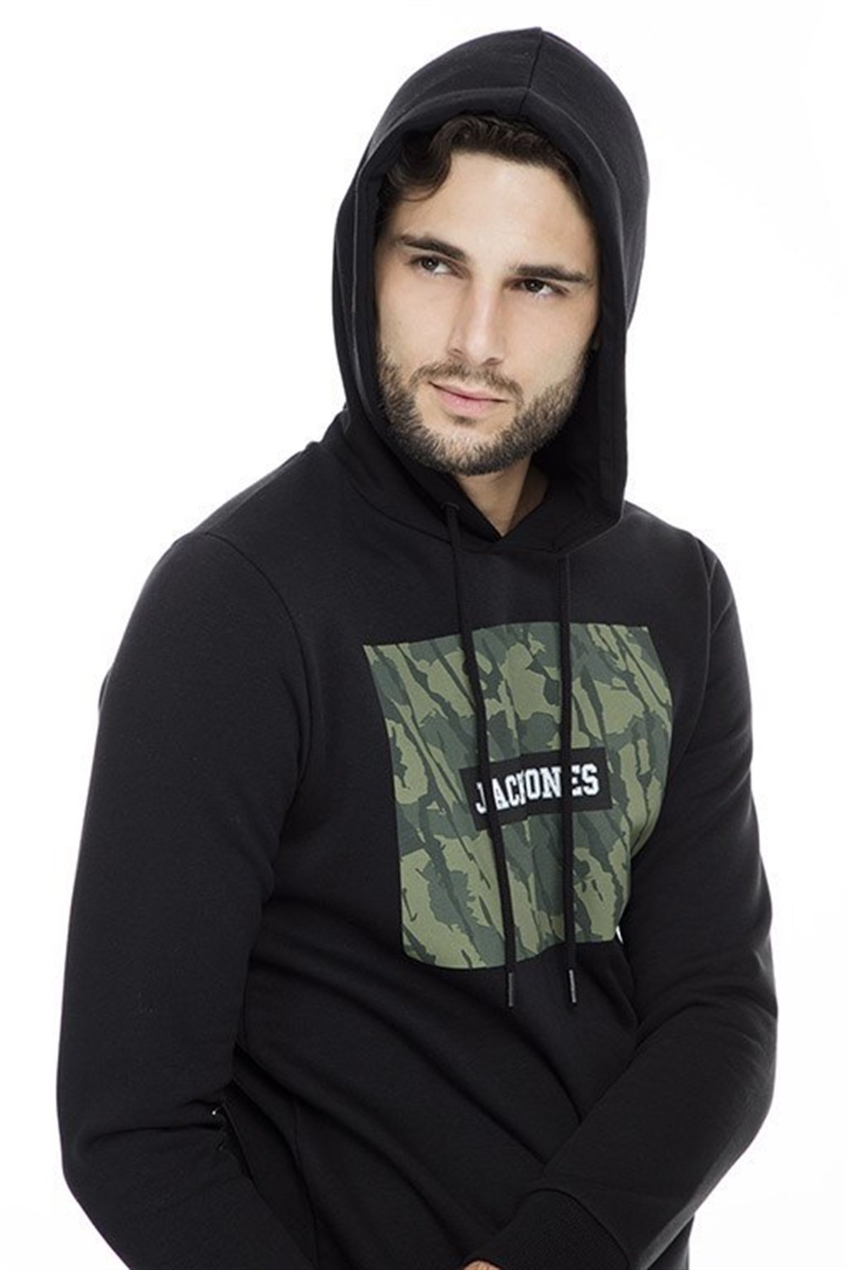 12157830NEBIMV3NEBIMV3|12157830|BlackJACK&JONES CORE JCORAIMI SWEAT HOOD ERKEK SWEATSHIRT-BLACK