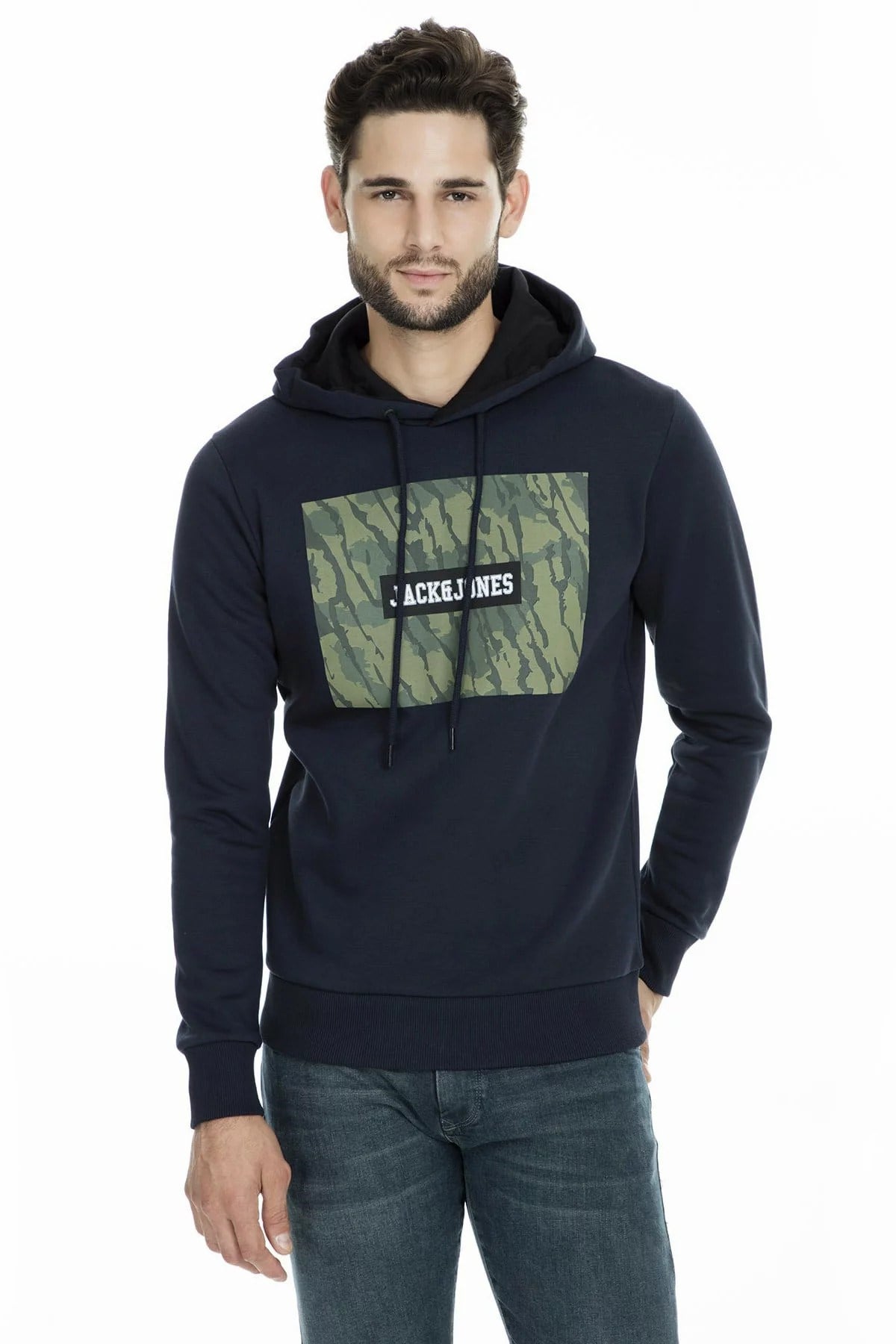 12157830Jack&Jones Core Jcoraimi Sweat Hood Erkek Sweatshirt