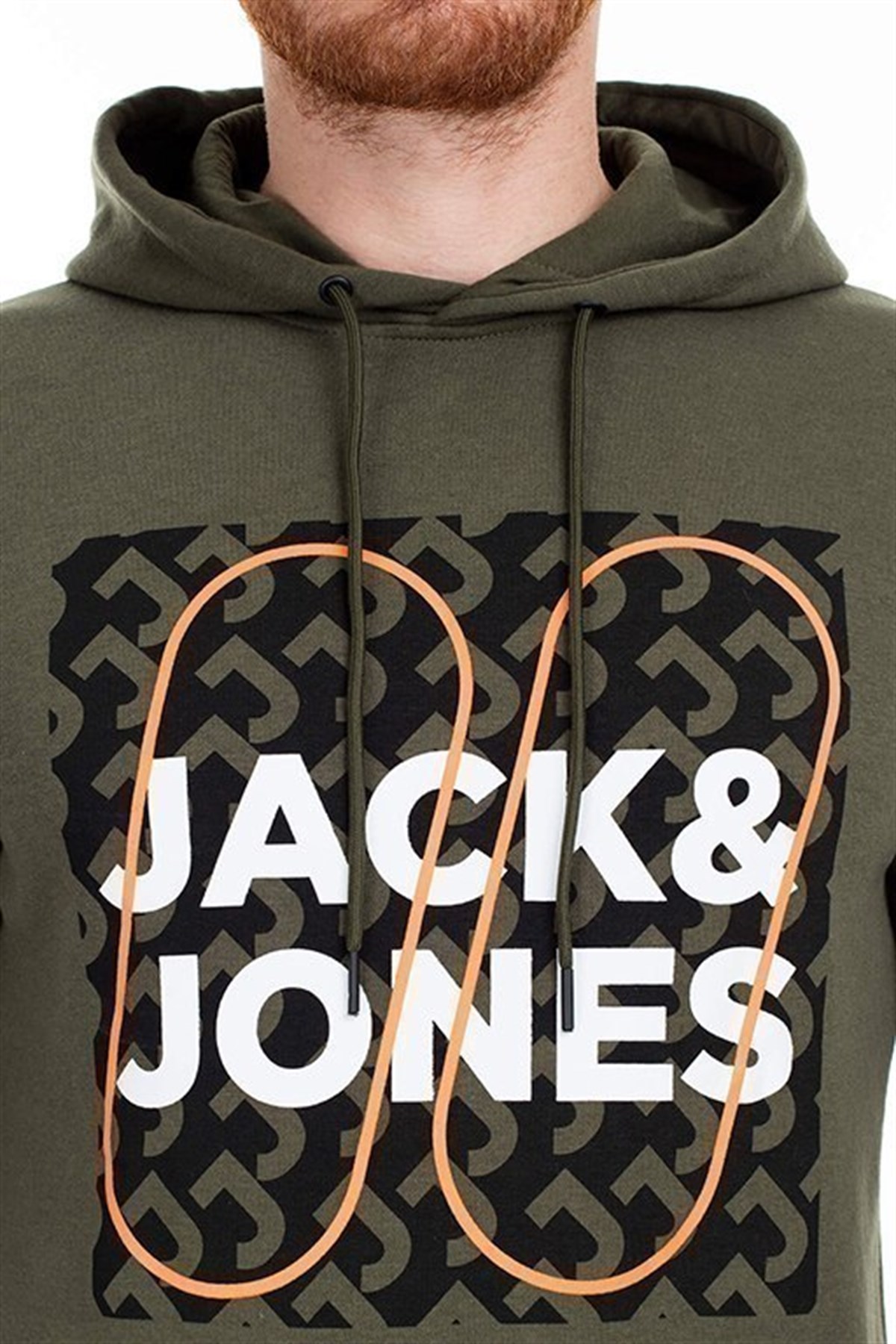12160898NEBIMV3NEBIMV3|12160898|FNightJACK&JONES JCOBOOSTER SWEAT HOOD OCT 19 ERKEK SWEATSHIRT - 12160898-Forest Night