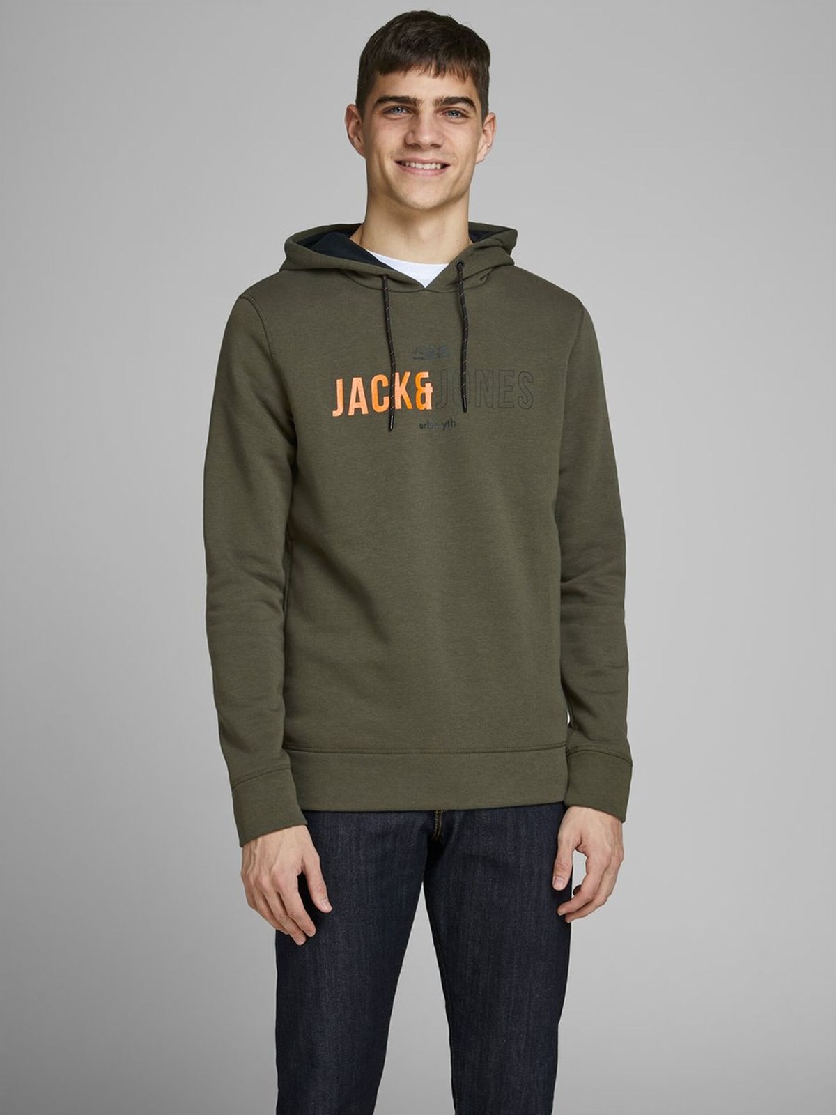12157721NEBIMV3NEBIMV3|12157721|ForestJACK&JONES JCOMONDO SWEAT HOOD ERKEK SWEATSHIRT-Forest Night