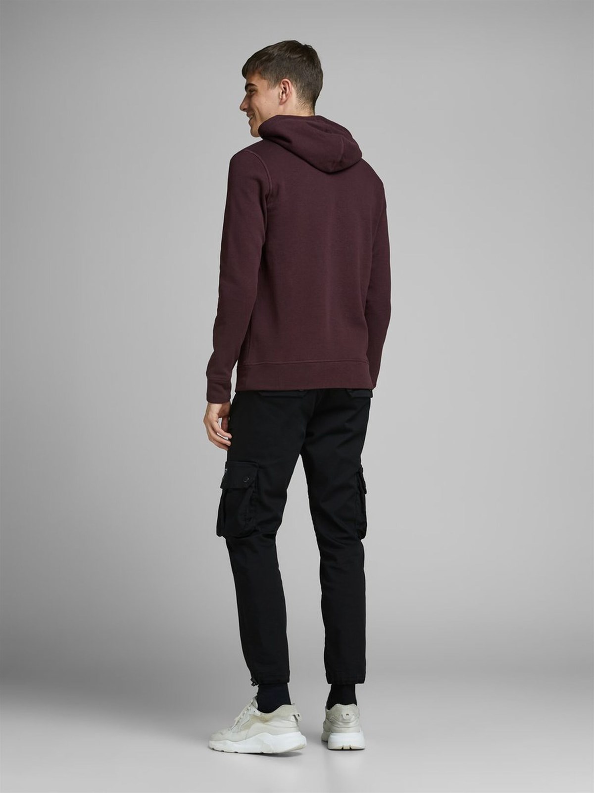 12157721NEBIMV3NEBIMV3|12157721|FudgeJACK&JONES JCOMONDO SWEAT HOOD ERKEK SWEATSHIRT-Fudge