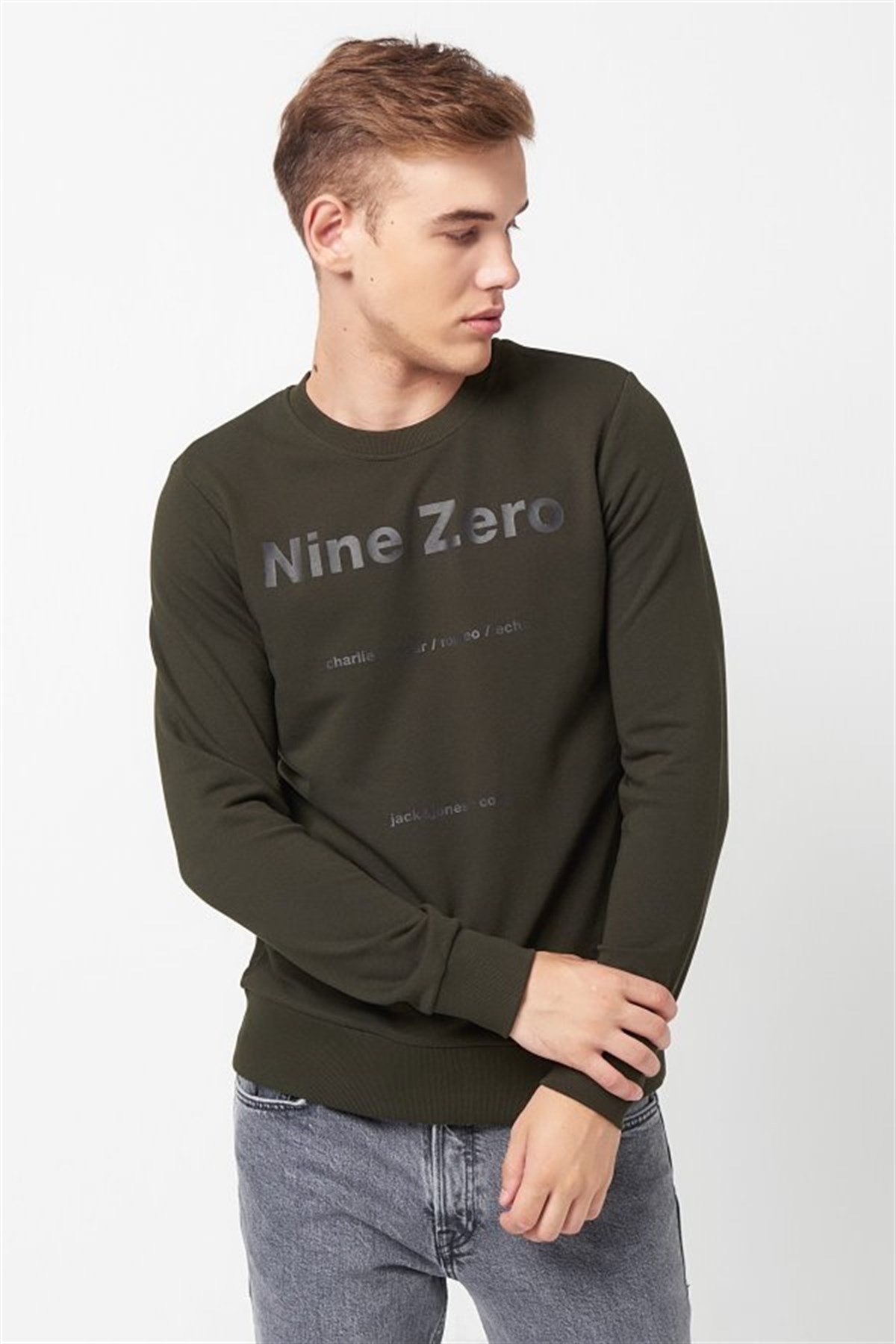 12161759NEBIMV3NEBIMV3|12161759|RosinJACK&JONES JCOPILOT SWEAT CREW NECK ERKEK SWEATSHIRT-Rosin