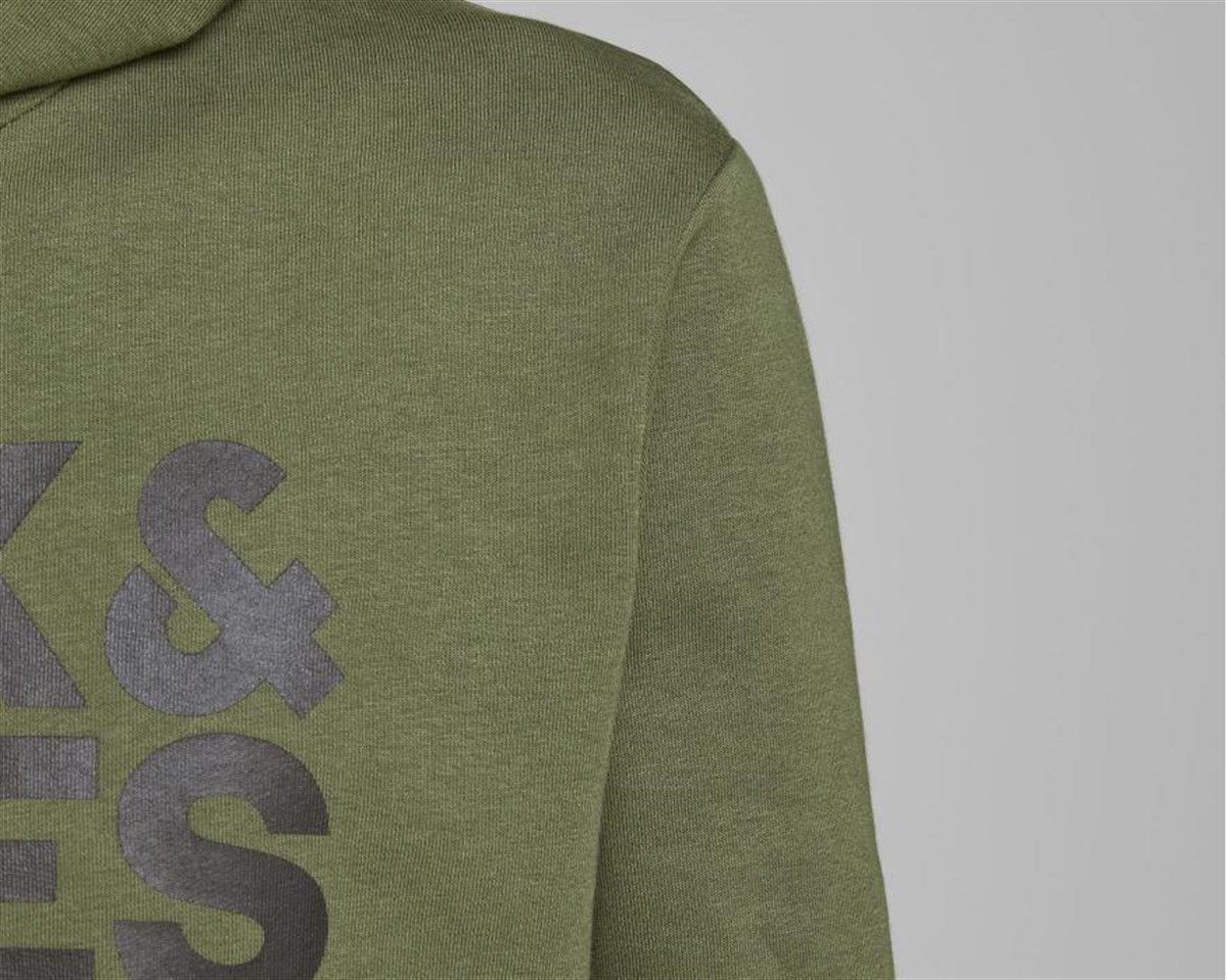 12152840NEBIMV3NEBIMV3|12152840|OliveJACK&JONES JJECORP LOGO SWEAT HOOD NOOS ERKEK SWEATSHIRT-Olive
