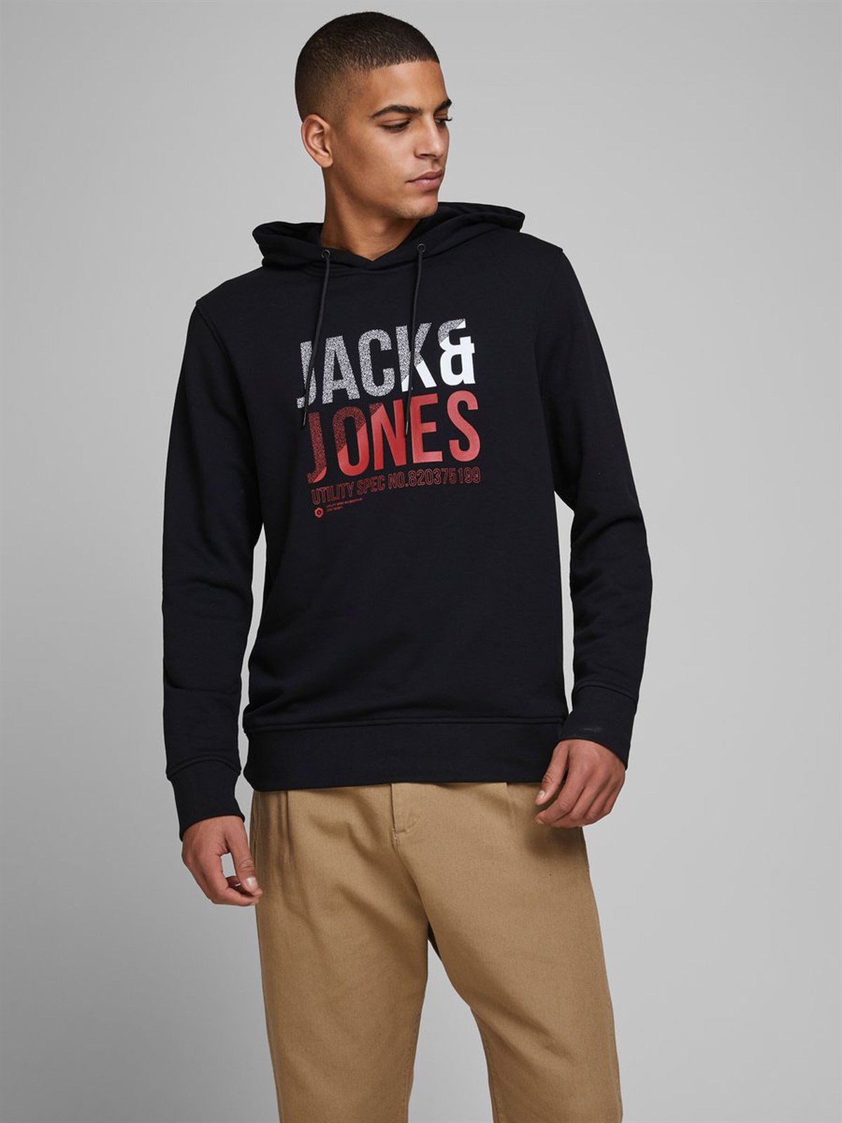 12171656NEBIMV3NEBIMV3|12171656|BlackJACK&JONES SWEAT JCOFOKE SWEAT HOOD FST ERKEK SWEATSHIRT-12171656-Black