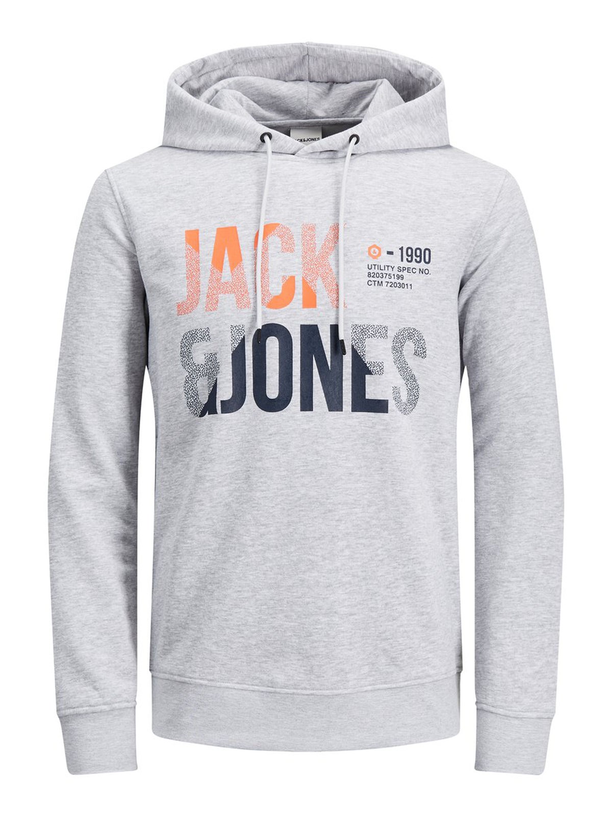 12171656NEBIMV3NEBIMV3|12171656|WMelangeJACK&JONES SWEAT JCOFOKE SWEAT HOOD FST ERKEK SWEATSHIRT-12171656-White Melange