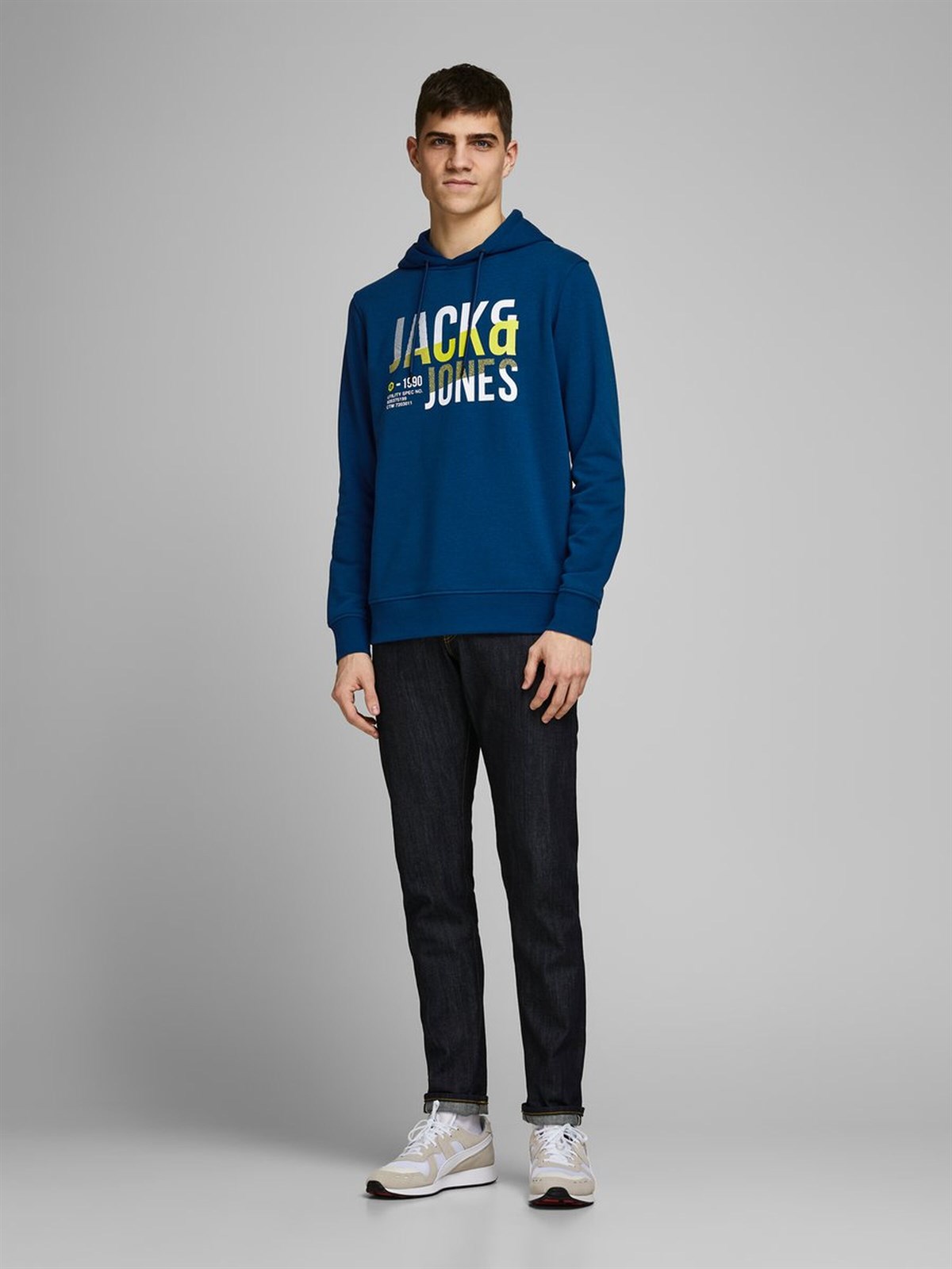 12171656NEBIMV3NEBIMV3|12171656|NPeonyJACK&JONES SWEAT JCOFOKE SWEAT HOOD FST ERKEK SWEATSHIRT-12171656-Navy Peony