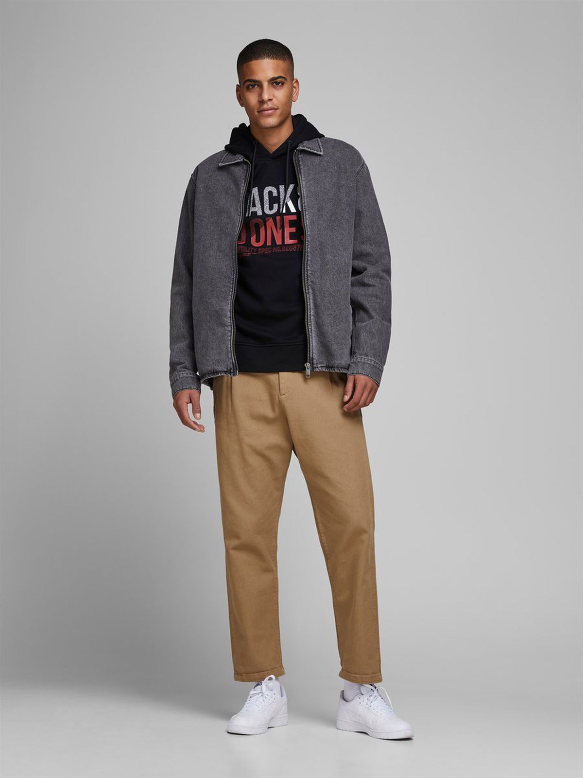 12171656NEBIMV3NEBIMV3|12171656|BlackJACK&JONES SWEAT JCOFOKE SWEAT HOOD FST ERKEK SWEATSHIRT-12171656-Black