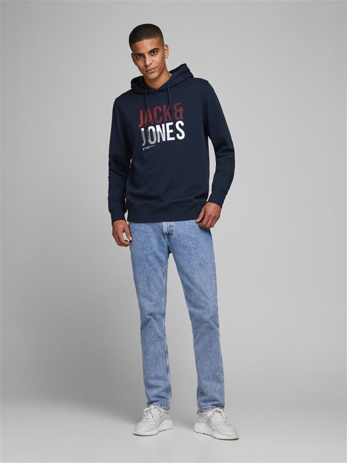 12171656NEBIMV3NEBIMV3|12171656|SCaptainJACK&JONES SWEAT JCOFOKE SWEAT HOOD FST ERKEK SWEATSHIRT-12171656-Sky Captain