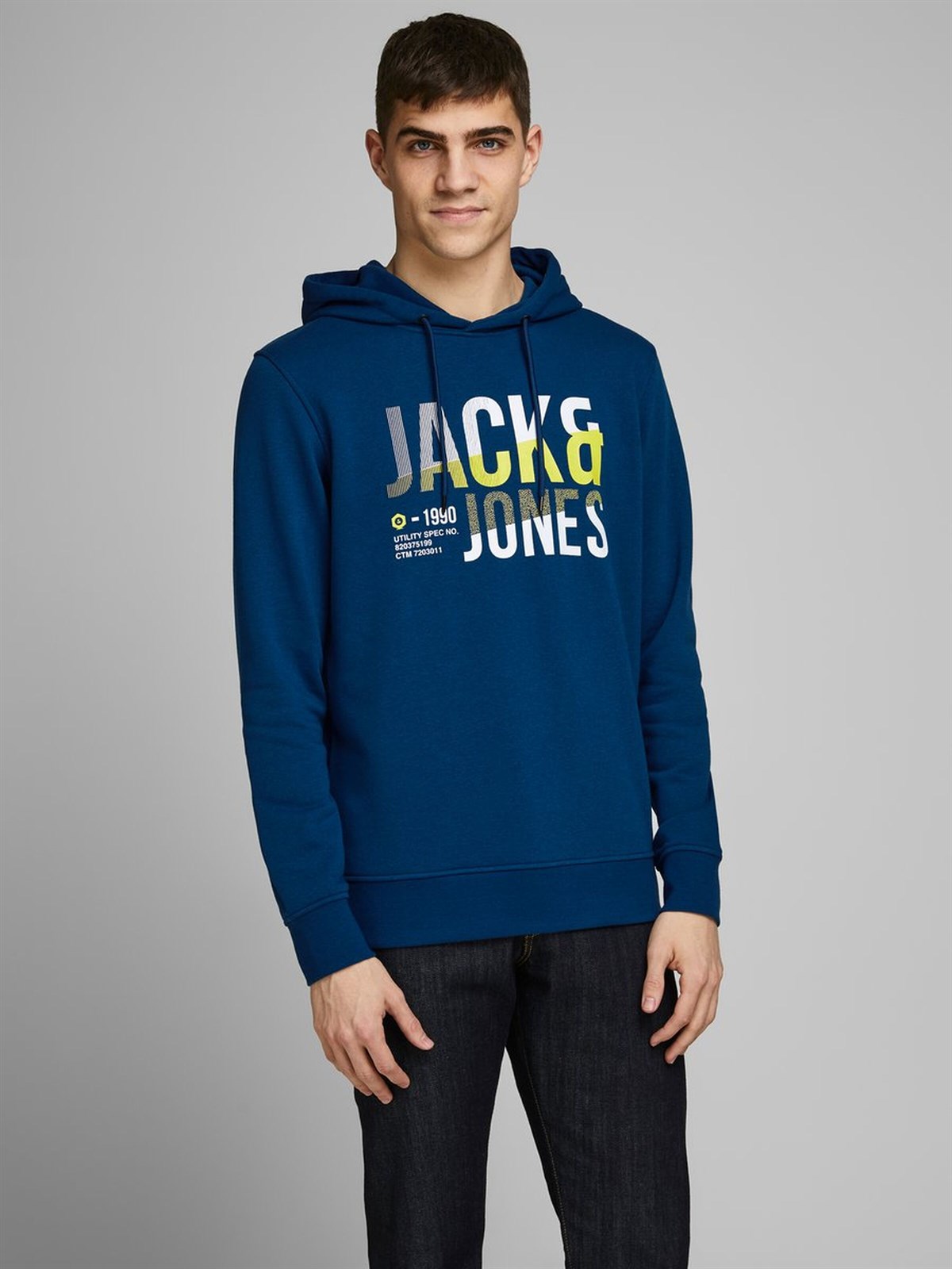 12171656NEBIMV3NEBIMV3|12171656|NPeonyJACK&JONES SWEAT JCOFOKE SWEAT HOOD FST ERKEK SWEATSHIRT-12171656-Navy Peony