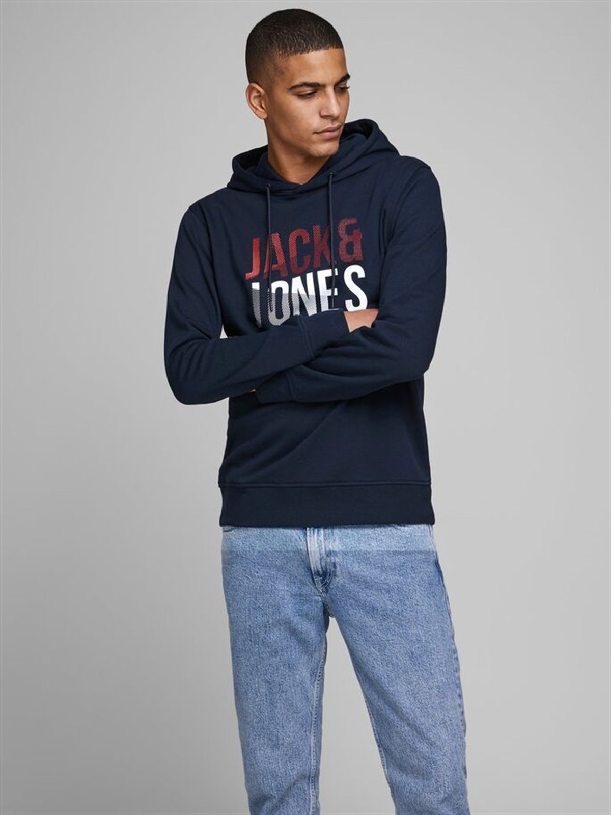 12171656NEBIMV3NEBIMV3|12171656|SCaptainJACK&JONES SWEAT JCOFOKE SWEAT HOOD FST ERKEK SWEATSHIRT-12171656-Sky Captain