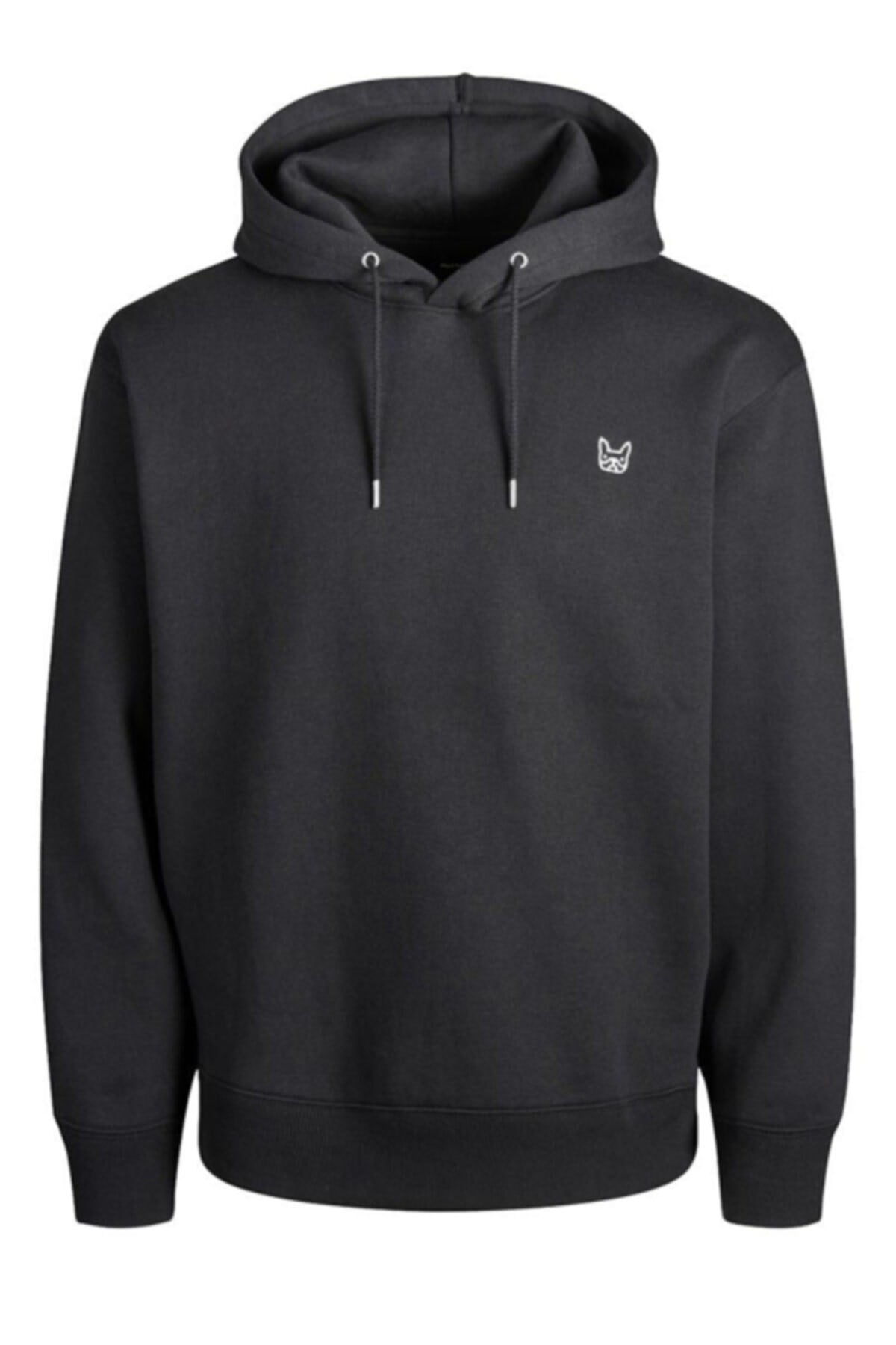 12172346Jack & Jones Jjesoft Hood Emb Erkek Sweatshirt