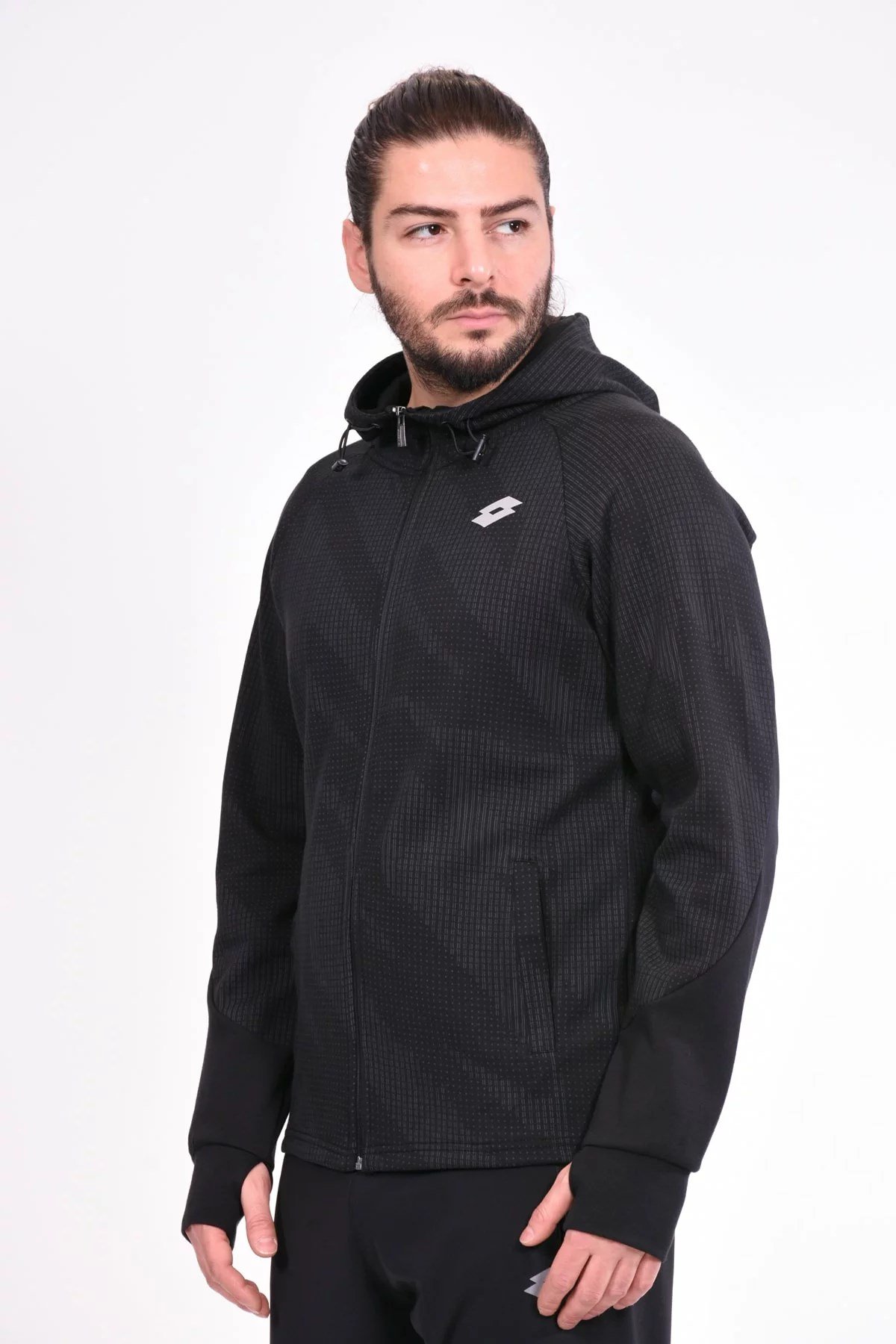 R7647Lotto Minner Sweat Hd Prt Fz Ft Erkek Sweatshirt - R7647