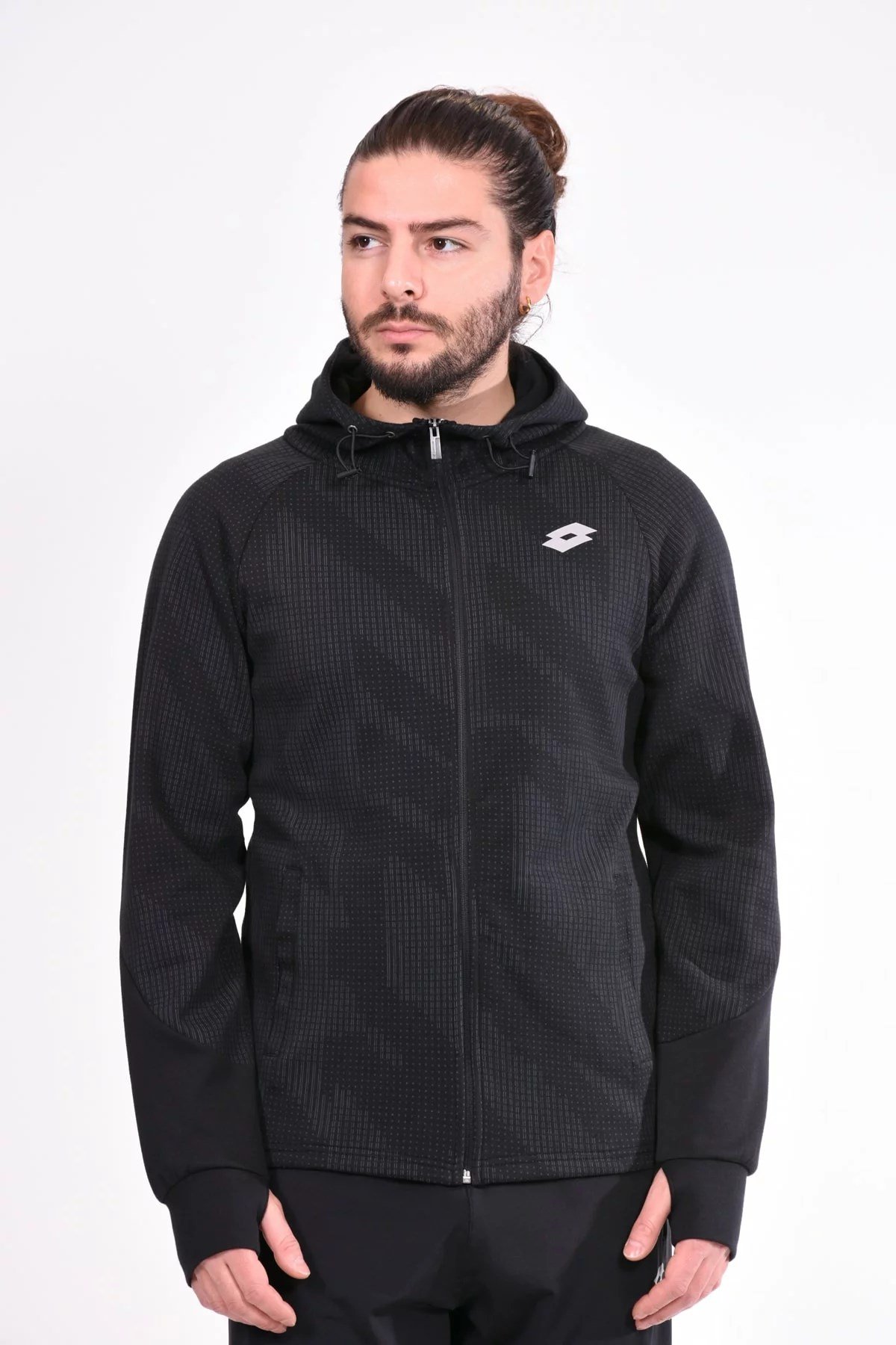 R7647Lotto Minner Sweat Hd Prt Fz Ft Erkek Sweatshirt - R7647