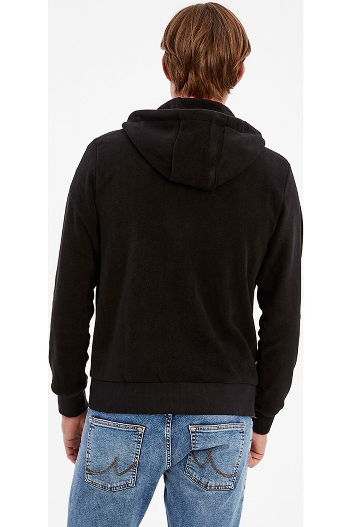 86903Ltb Momada Erkek Fermuarlı Kapüşonlu Sweatshirt