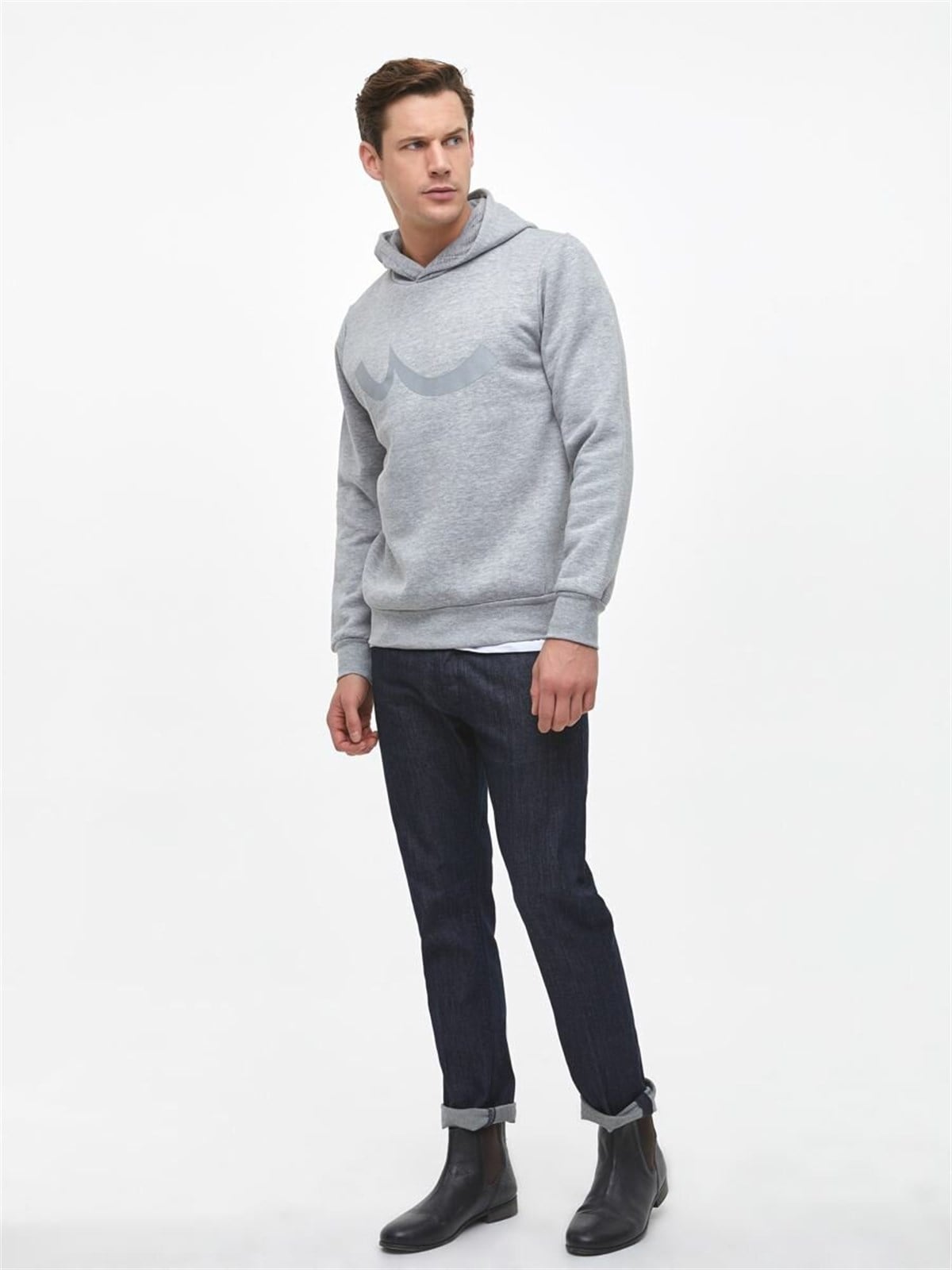 86099Ltb Weyike Erkek Kapüşonlu Sweatshirt