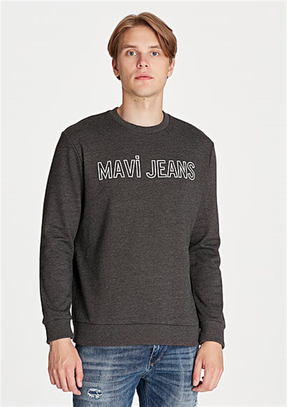 065752-29822MAVİ BASKILI SWEATSHIRT antrasit melanj