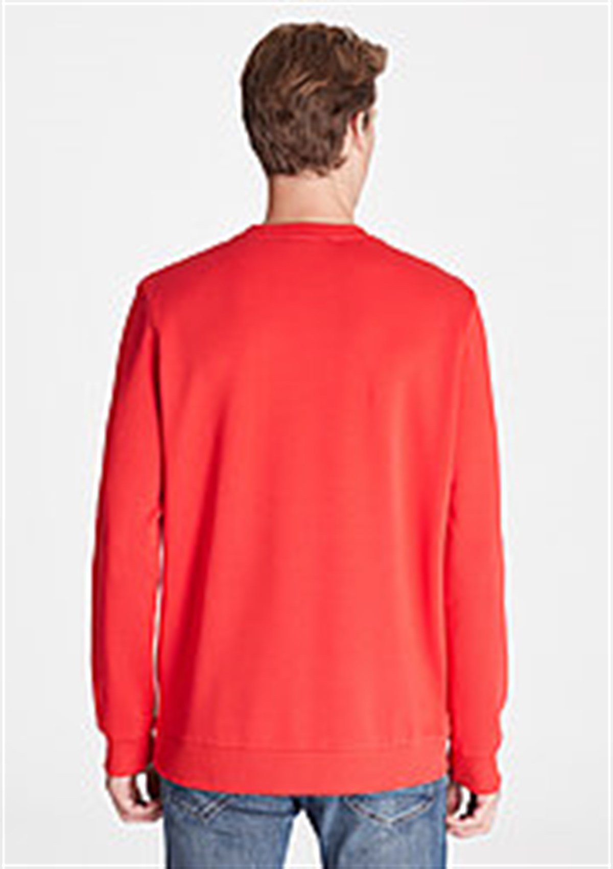 065752-29781Mavi Baskılı Sweatshirt Kırmızı