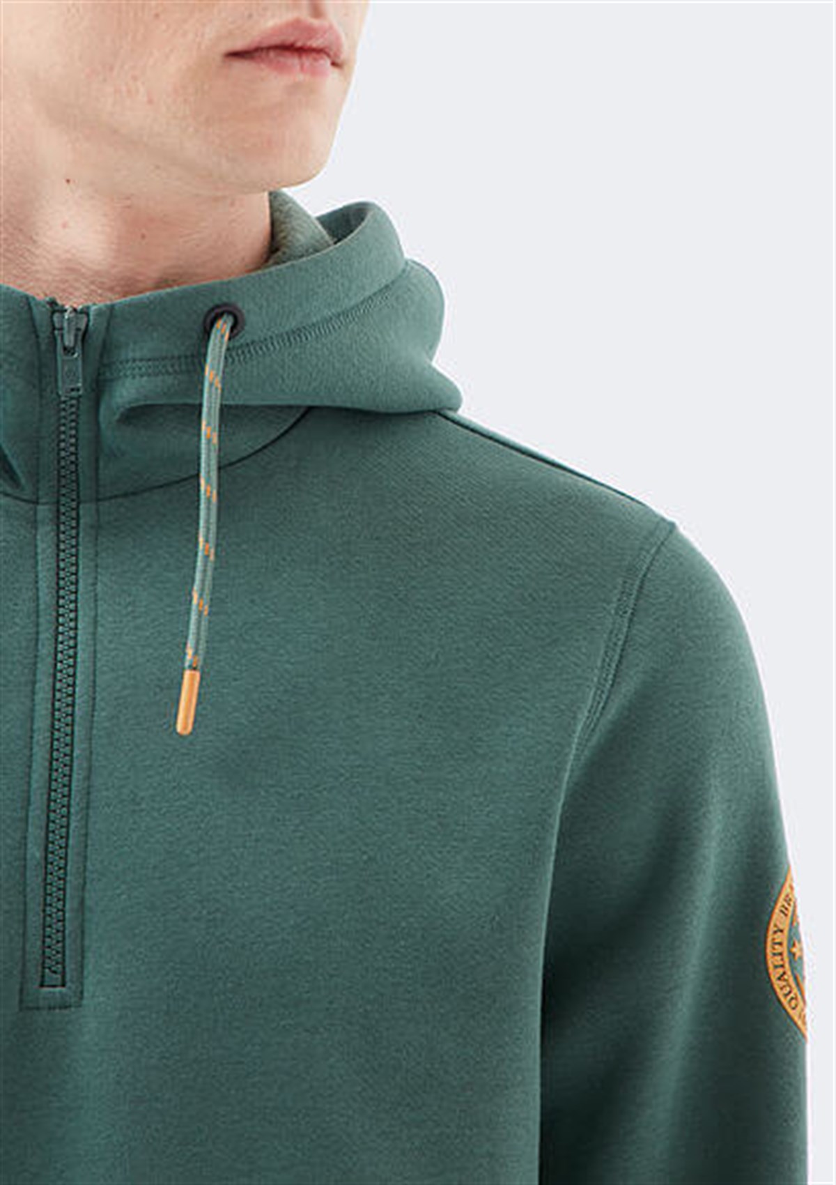 066494-32958Mavi Erkek Kapüşonlu Sweatshırt Dağ Yeşili