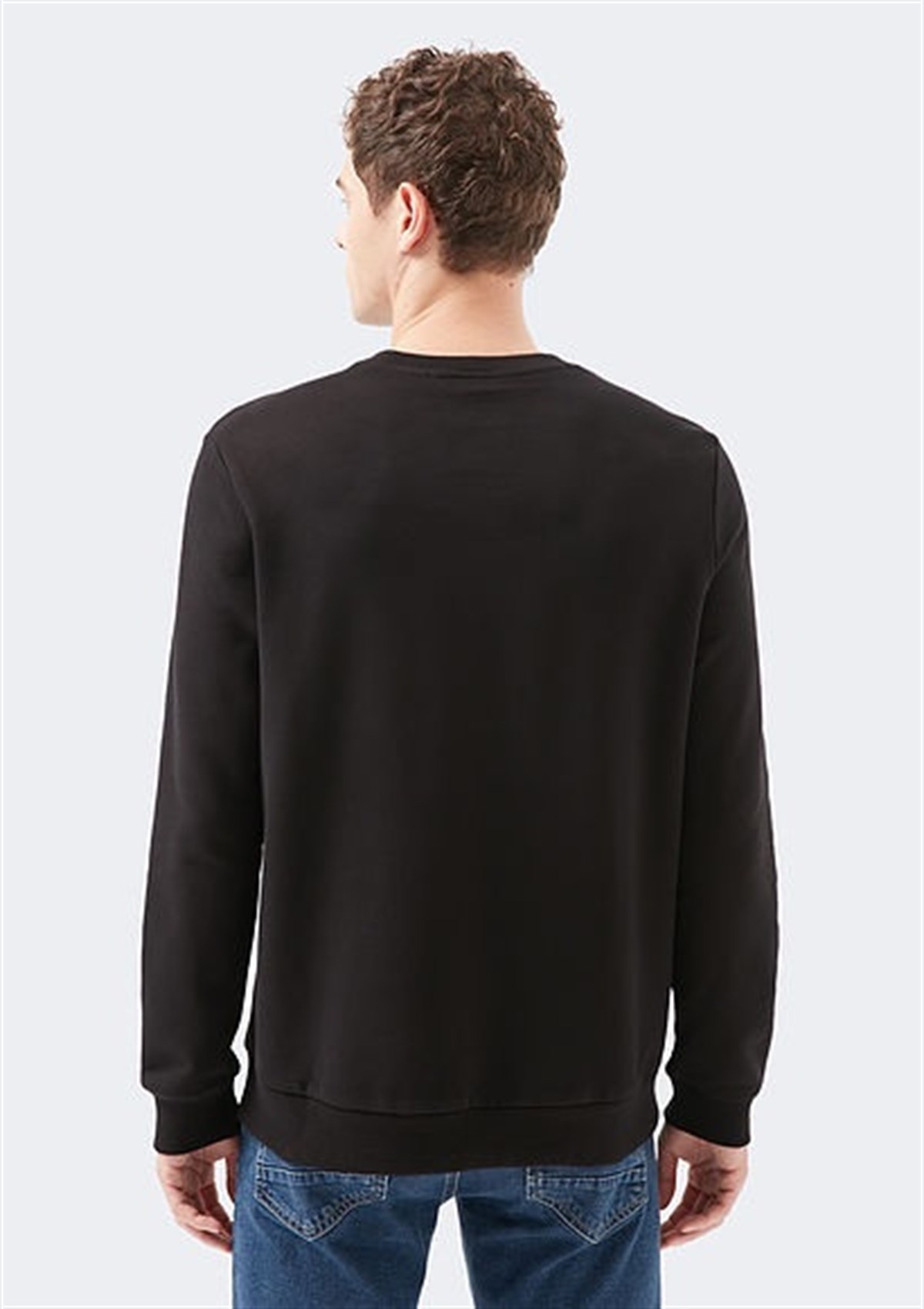 065751-900Mavi Erkek Sweatshirt Siyah