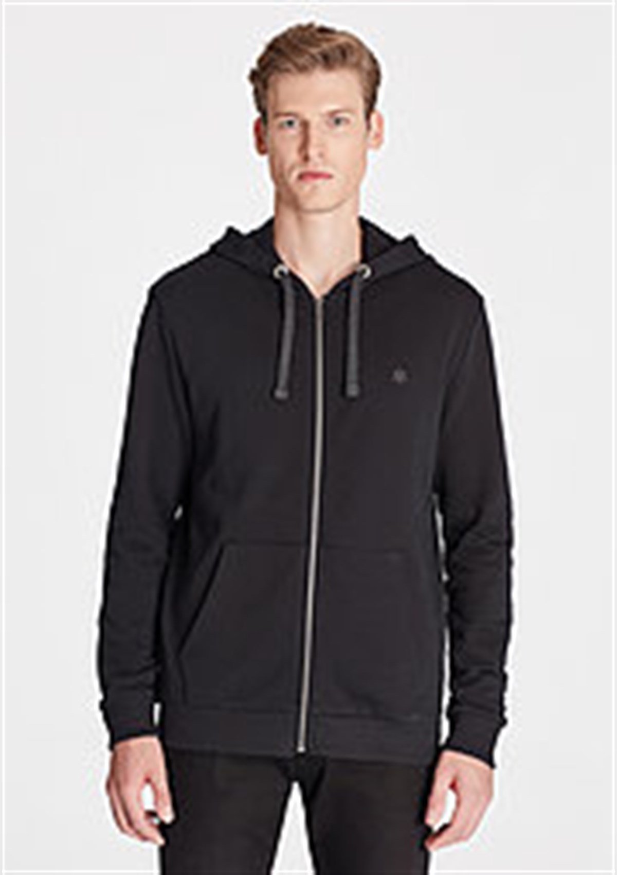 065582-900Mavi Fermuarlı Sweatshirt Siyah