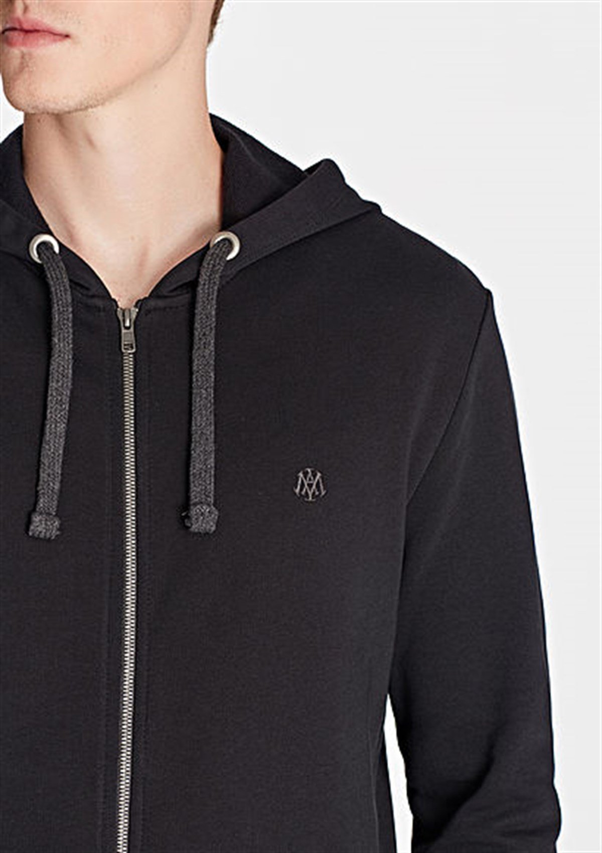 065582-900MAVİ FERMUARLI SWEATSHIRT siyah