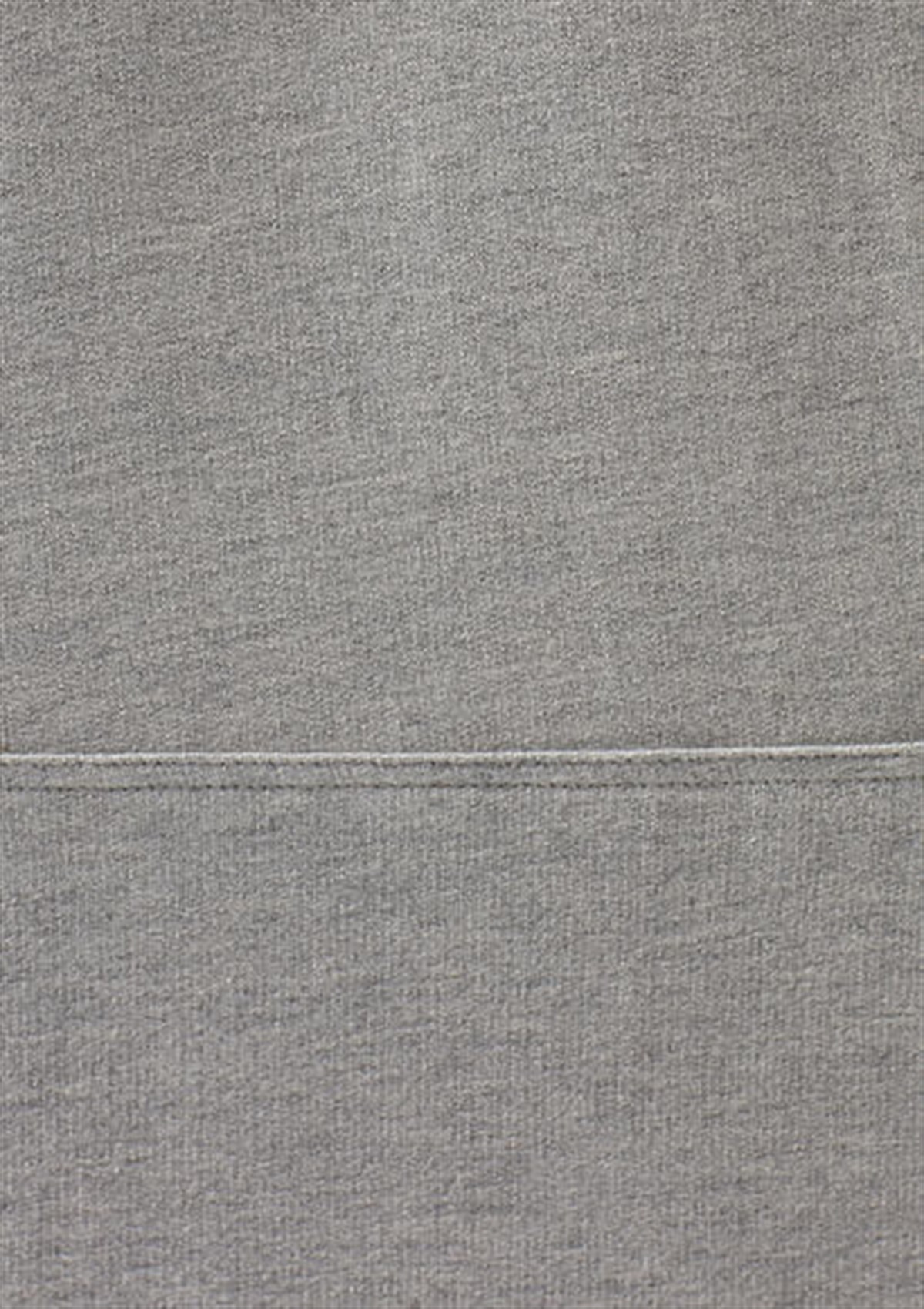 066307-32175Mavi Kapişonlu Erkek Sweatshirt Gri Melanj
