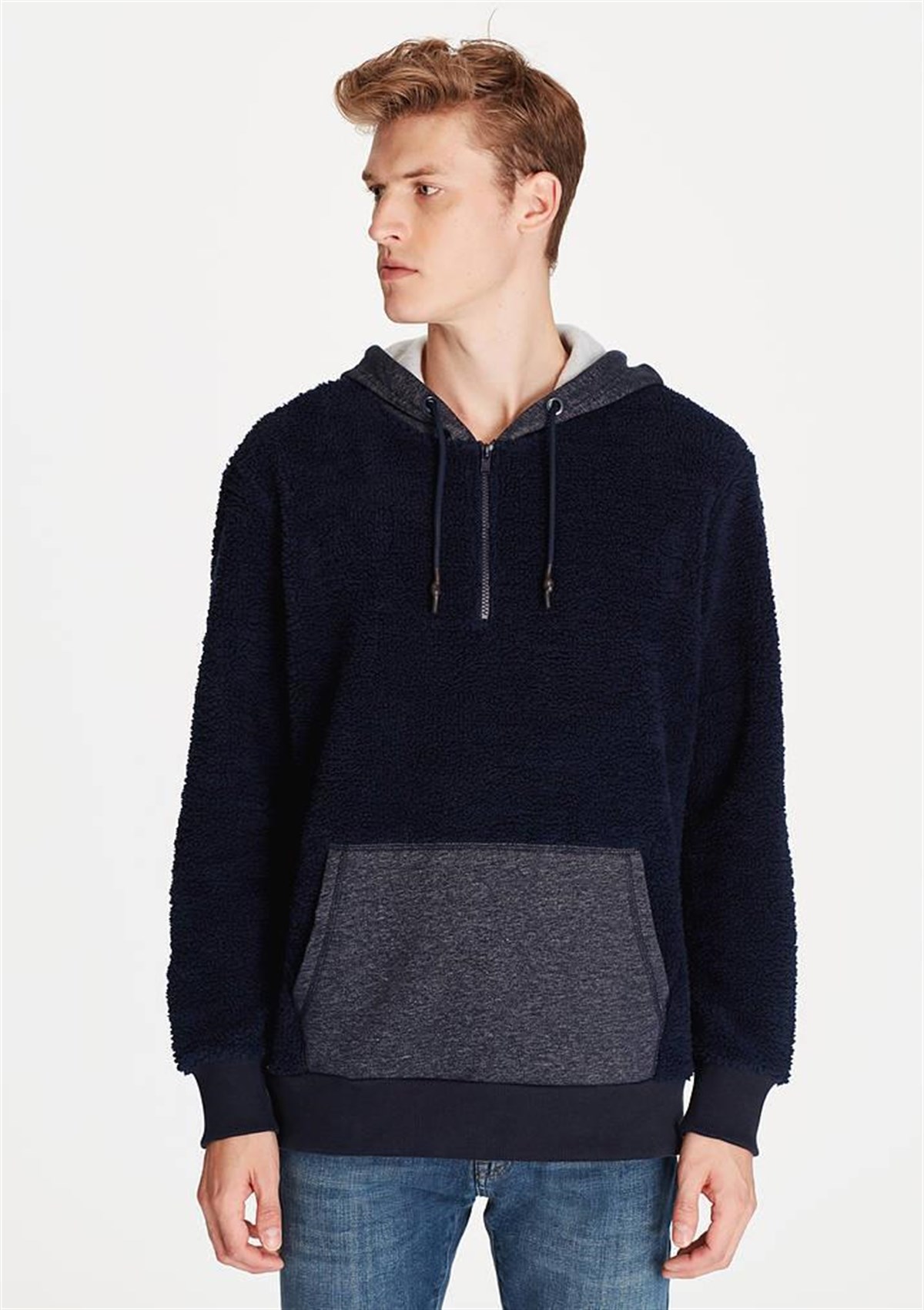 065814-29743NEBIMV3NEBIMV3|065814-29743|STDMAVİ KAPİŞONLU SWEATSHIRT gece lacivert-STD