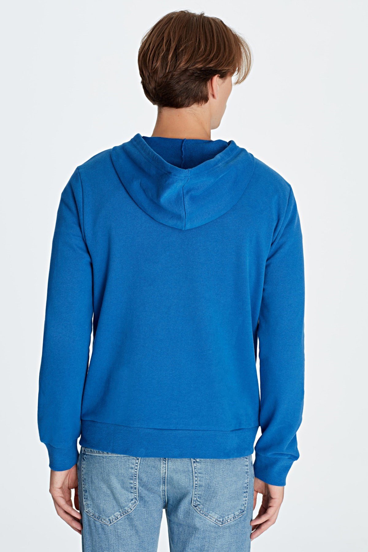 065779-29835NEBIMV3NEBIMV3|065779-29835|R000MAVİ KAPÜŞONLU SWEATSHIRT saks mavi-STD