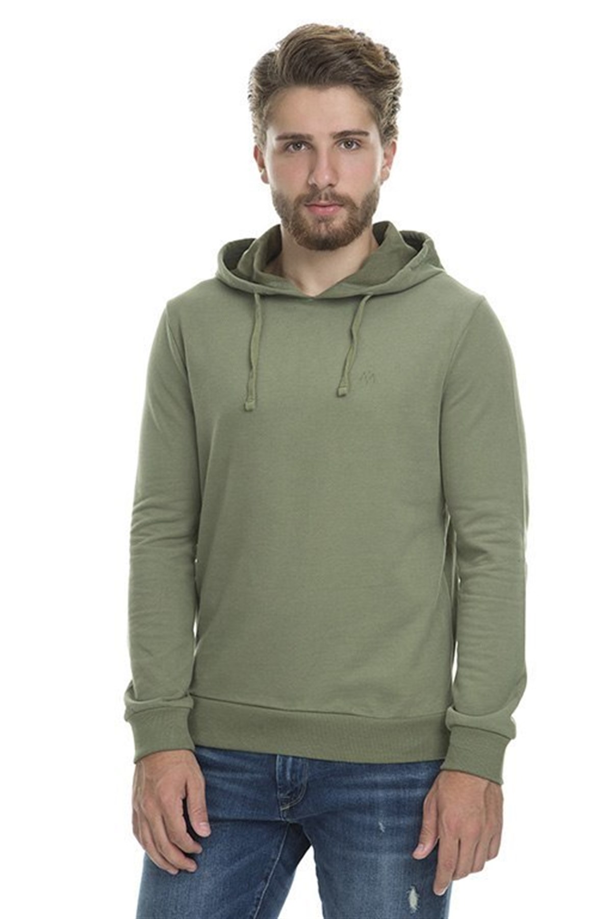065779-28524NEBIMV3NEBIMV3|065779-28524|R000MAVİ KAPÜŞONLU SWEATSHIRT yeşil-STD