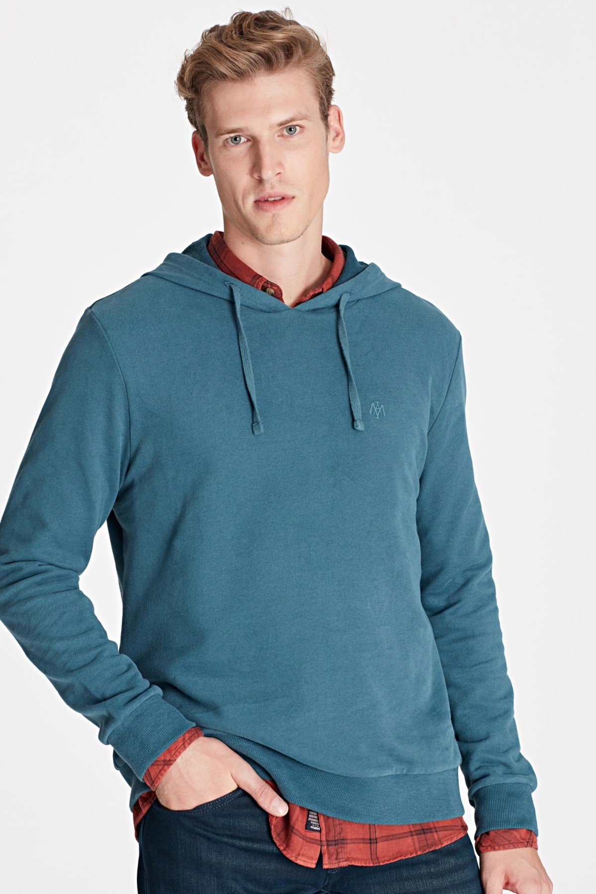 065779-29843NEBIMV3NEBIMV3|065779-29843|R000MAVİ KAPÜŞONLU SWEATSHIRT uzay mavisi-STD