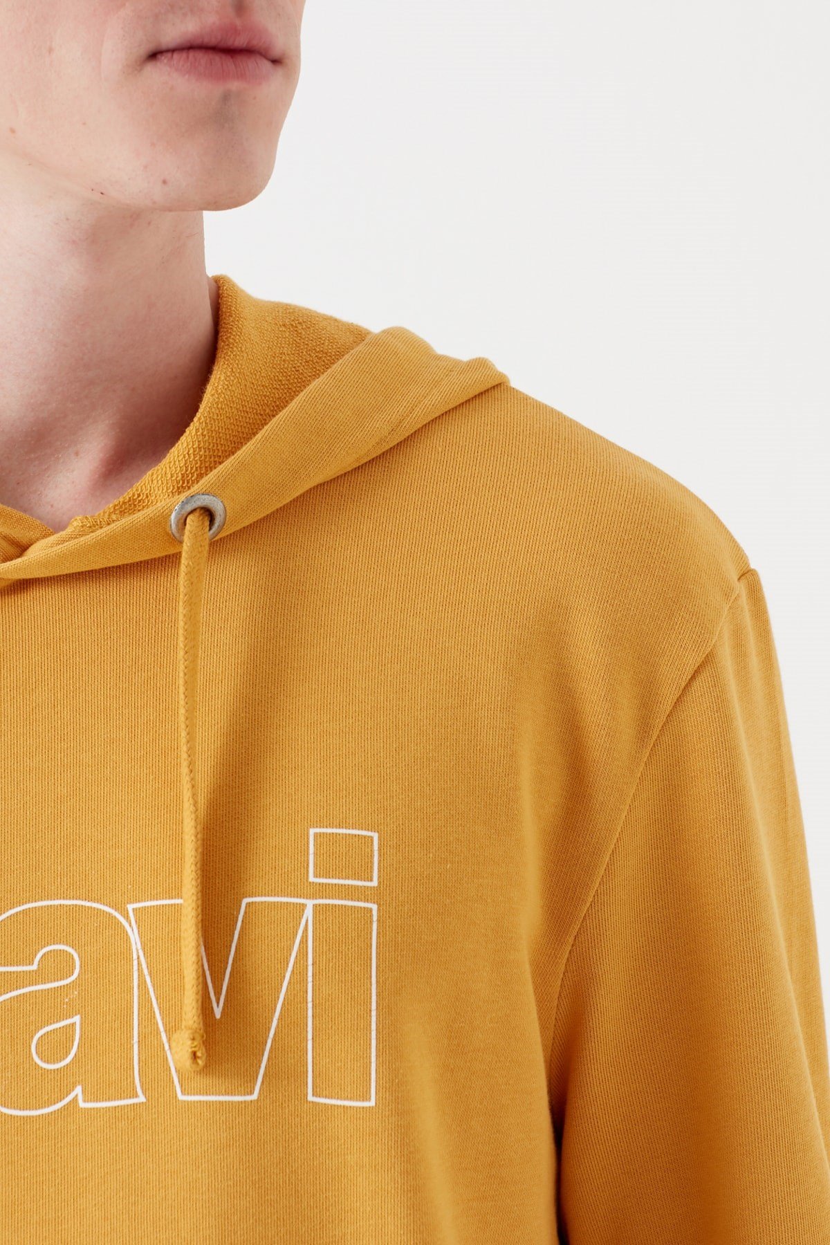 065606-30719NEBIMV3NEBIMV3|065606-30719|STDMAVİ LOGO KAPİŞONLU SWEATSHIRT hardal ERKEK SWEATSHIRT-STD